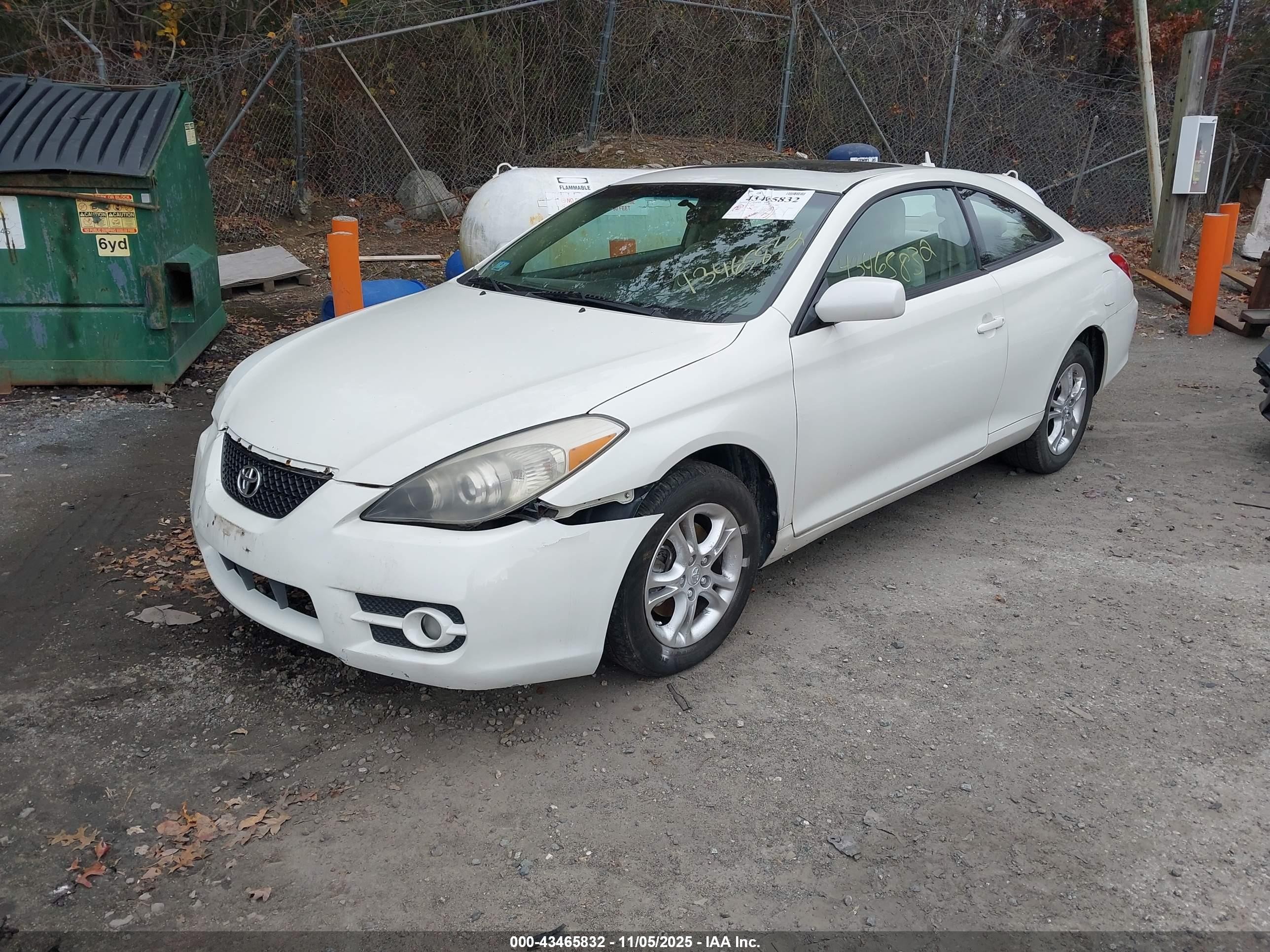 2008 Toyota Camry Solara Se White vin: 4T1CE30PX8U766038