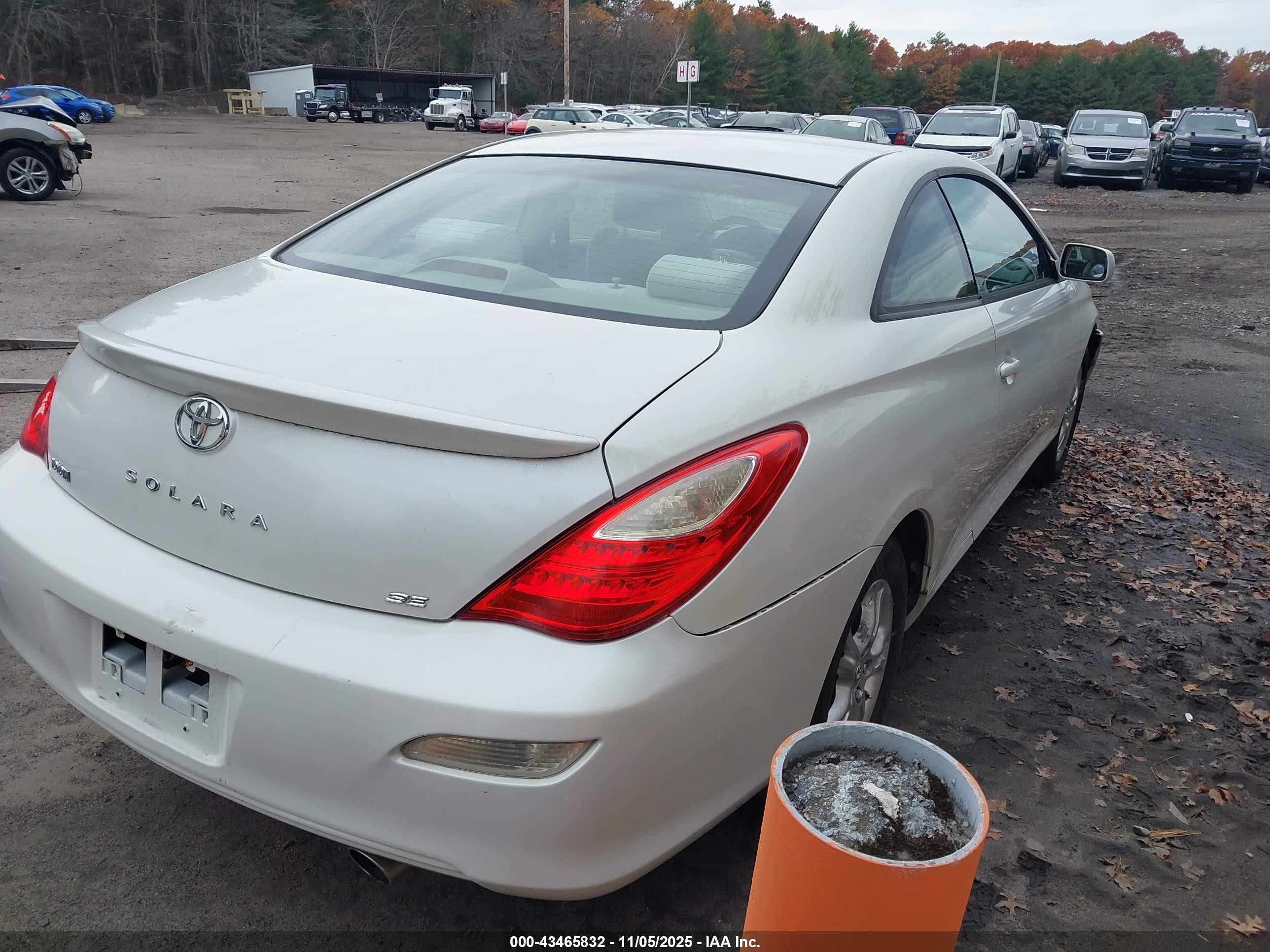 2008 Toyota Camry Solara Se White vin: 4T1CE30PX8U766038