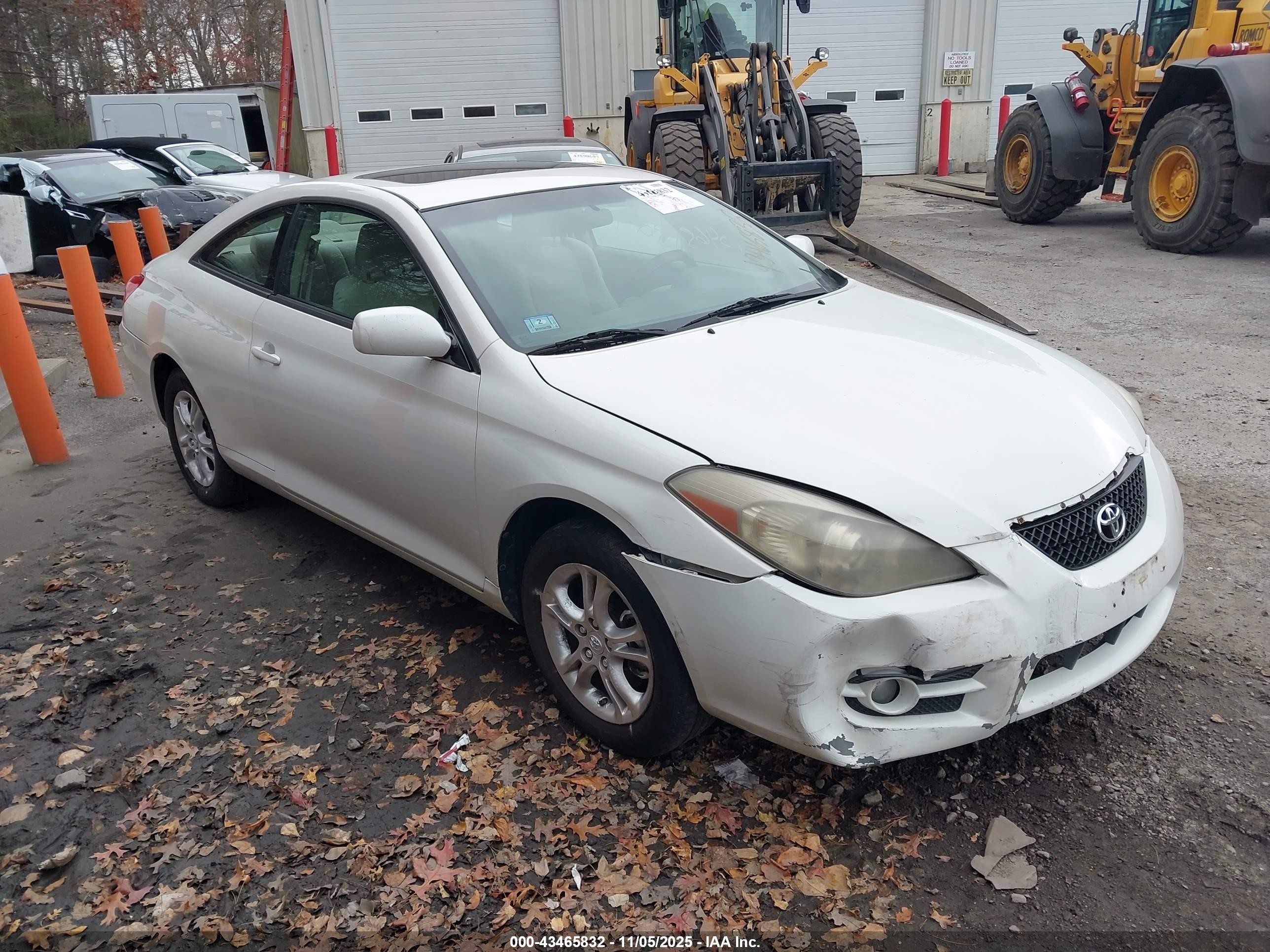 2008 Toyota Camry Solara Se White vin: 4T1CE30PX8U766038