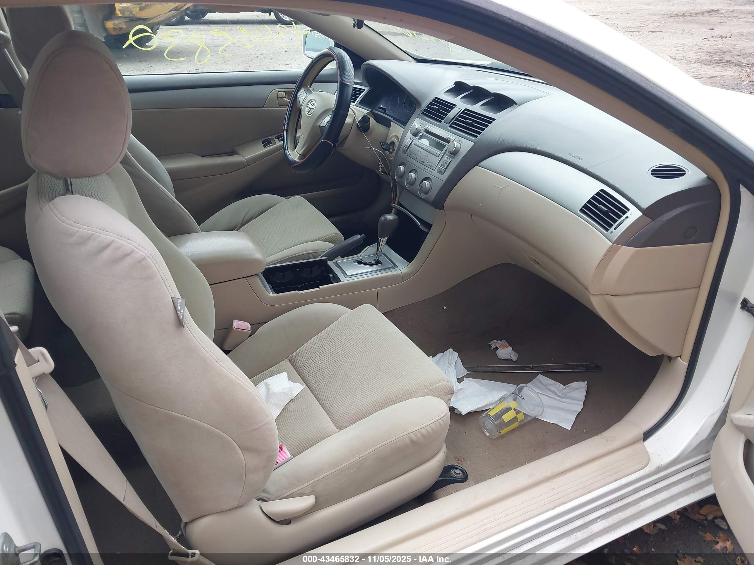 2008 Toyota Camry Solara Se White vin: 4T1CE30PX8U766038