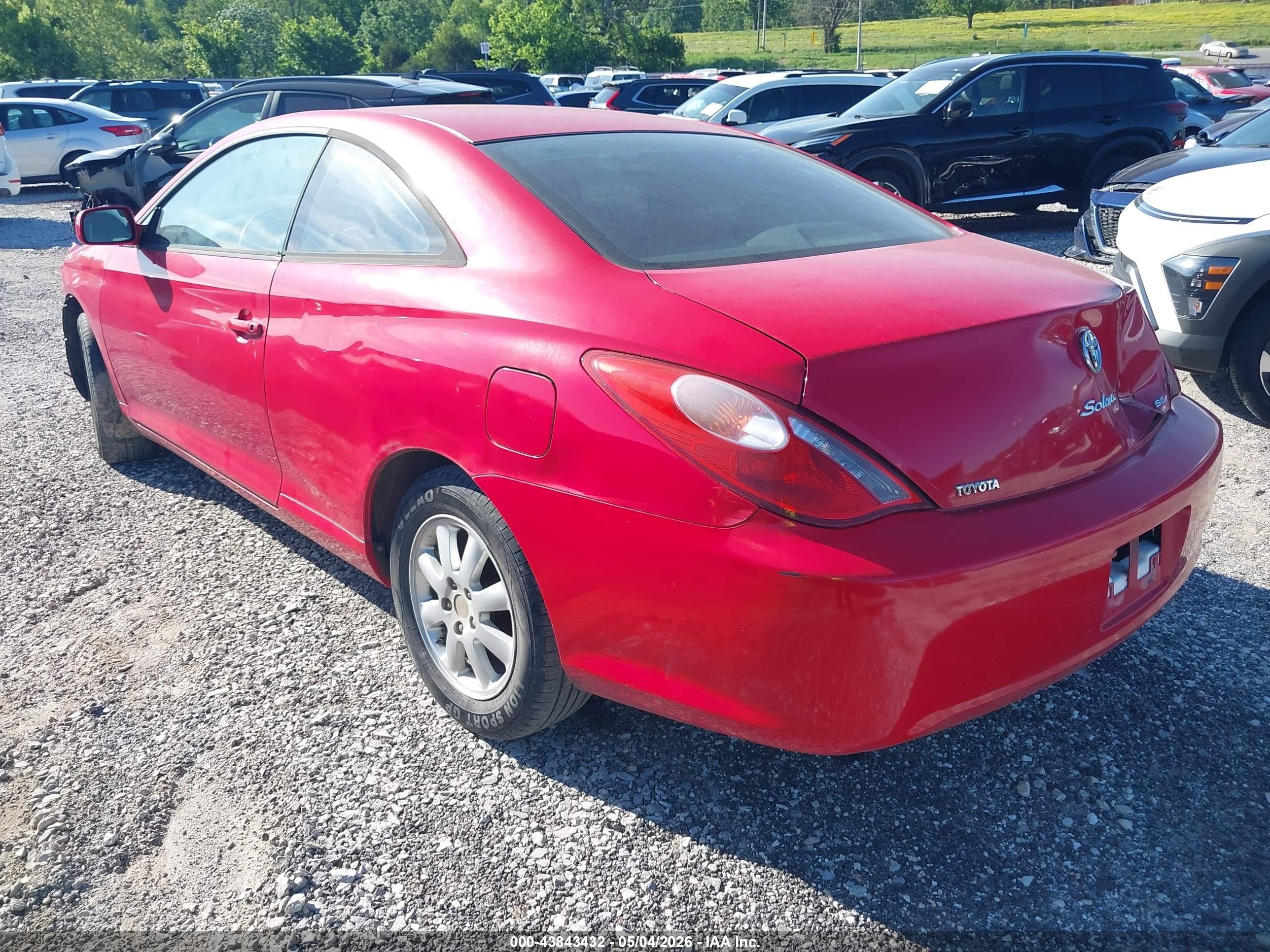 2004 Toyota Camry Solara Se Красный vin: 4T1CE38P04U815245