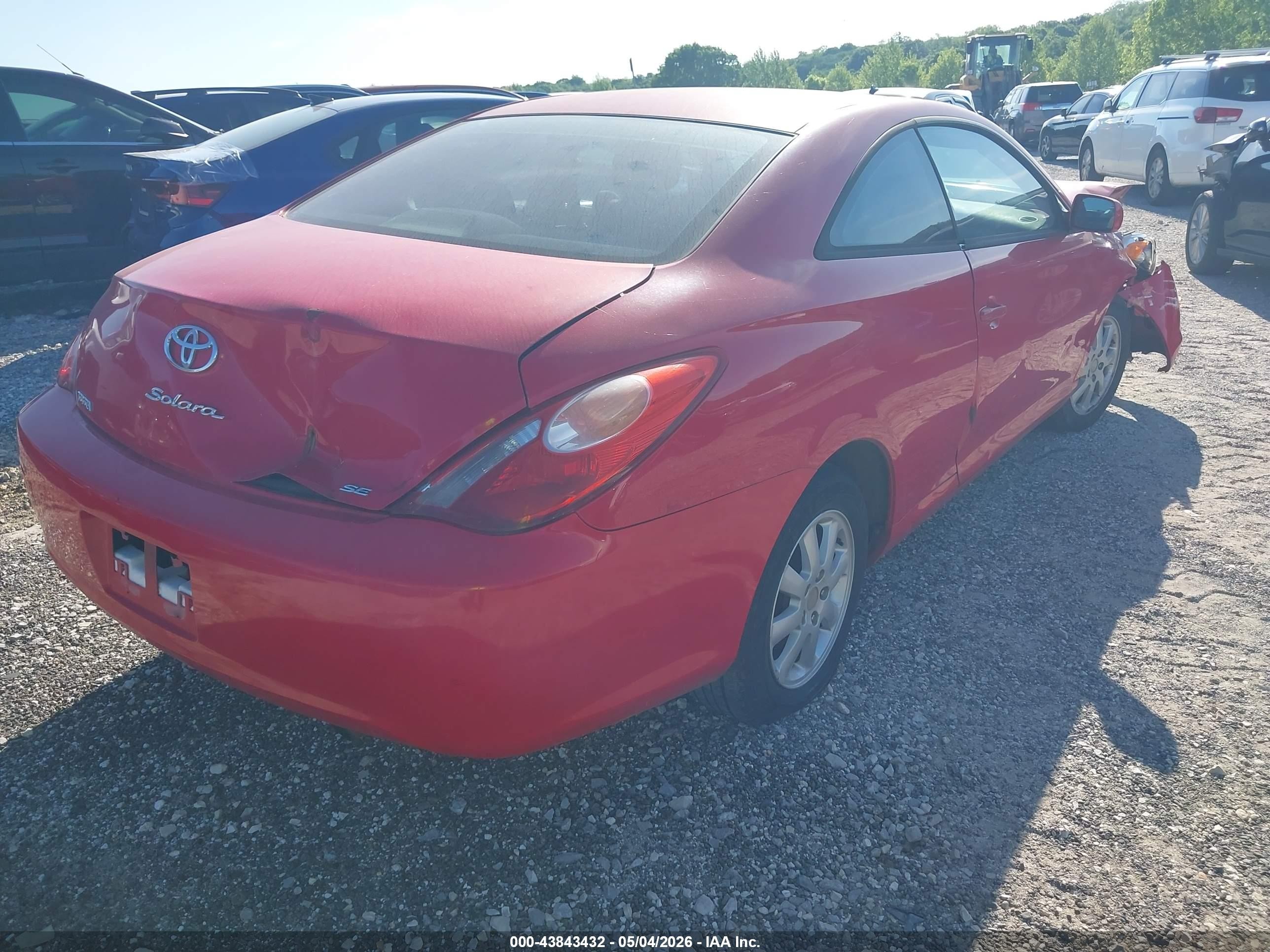 2004 Toyota Camry Solara Se Красный vin: 4T1CE38P04U815245