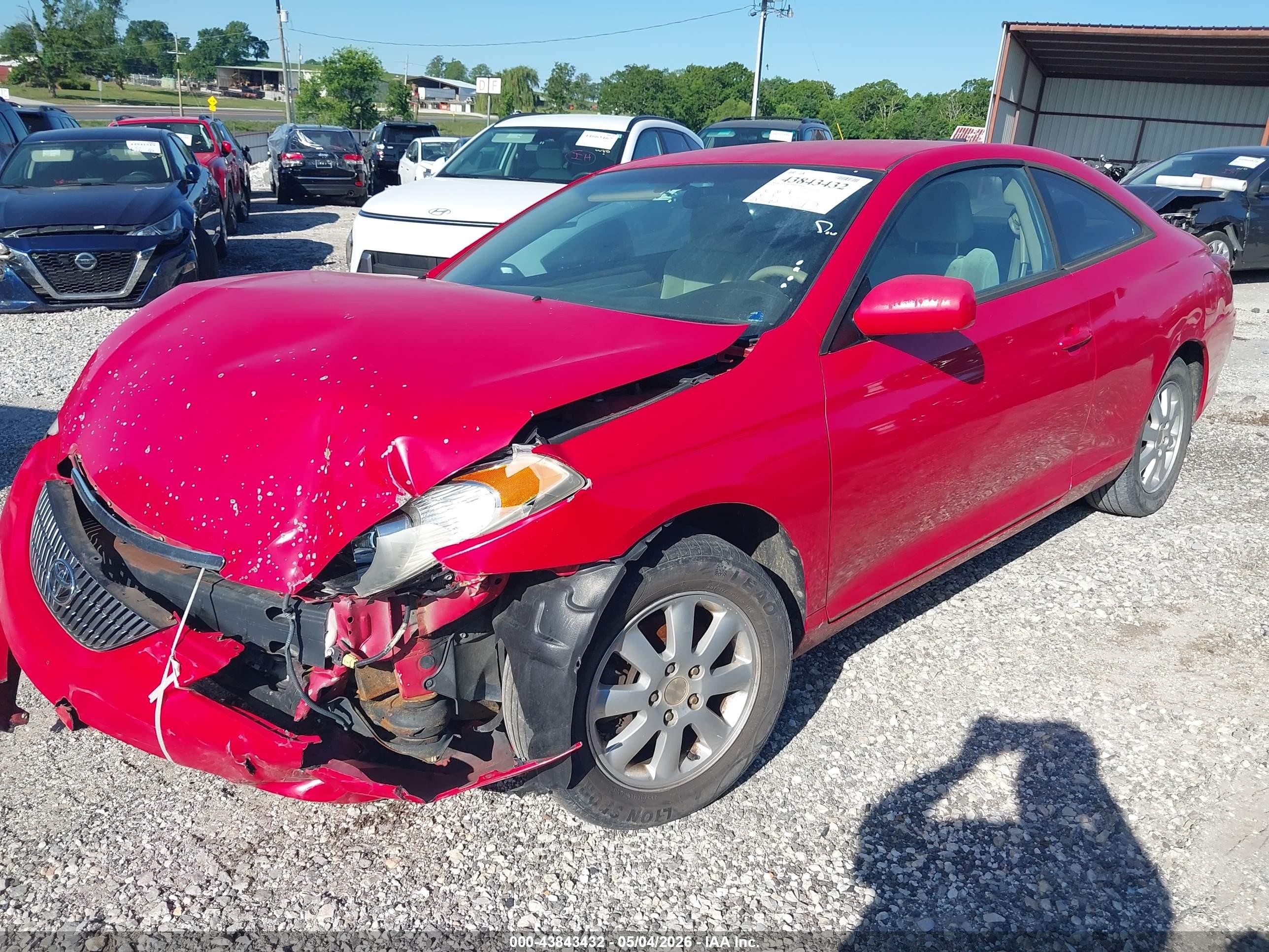 2004 Toyota Camry Solara Se Красный vin: 4T1CE38P04U815245