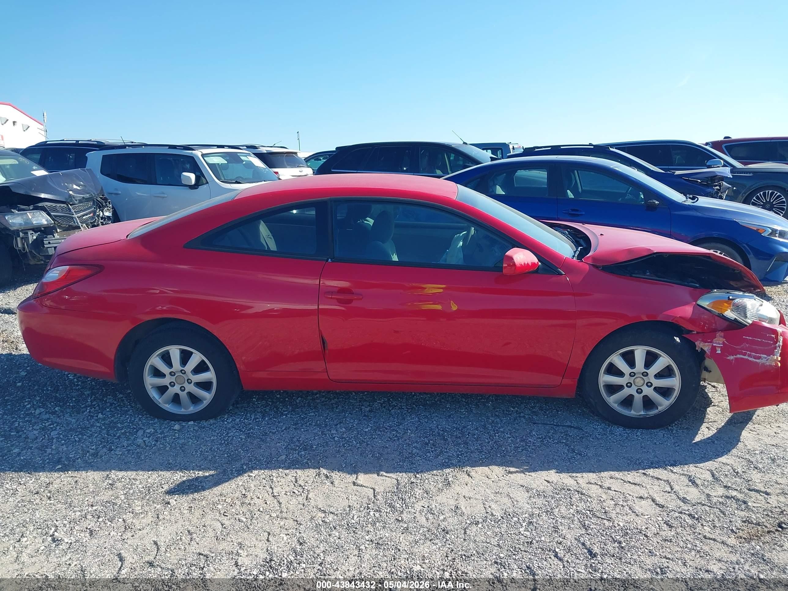 2004 Toyota Camry Solara Se Красный vin: 4T1CE38P04U815245