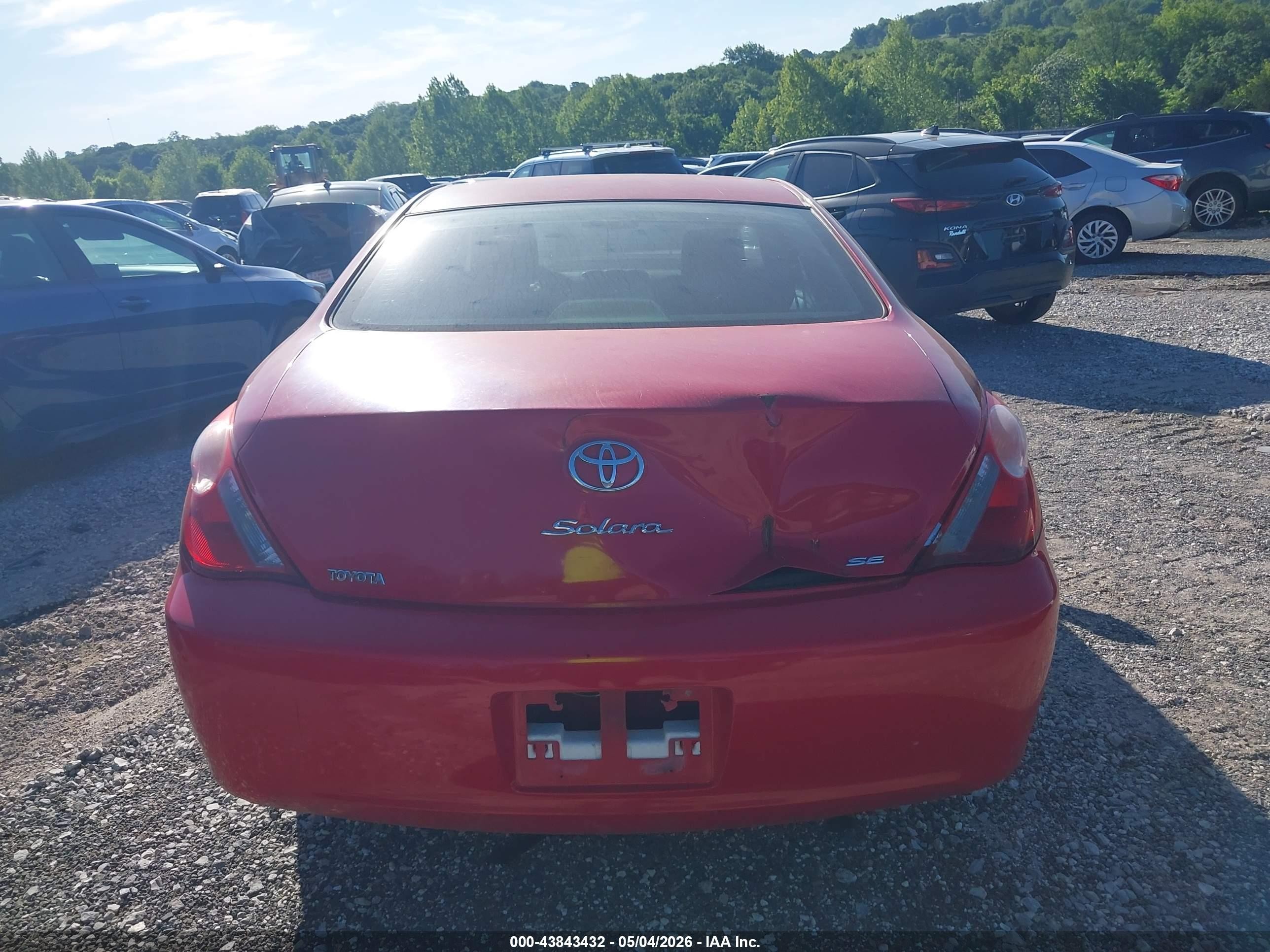 2004 Toyota Camry Solara Se Красный vin: 4T1CE38P04U815245