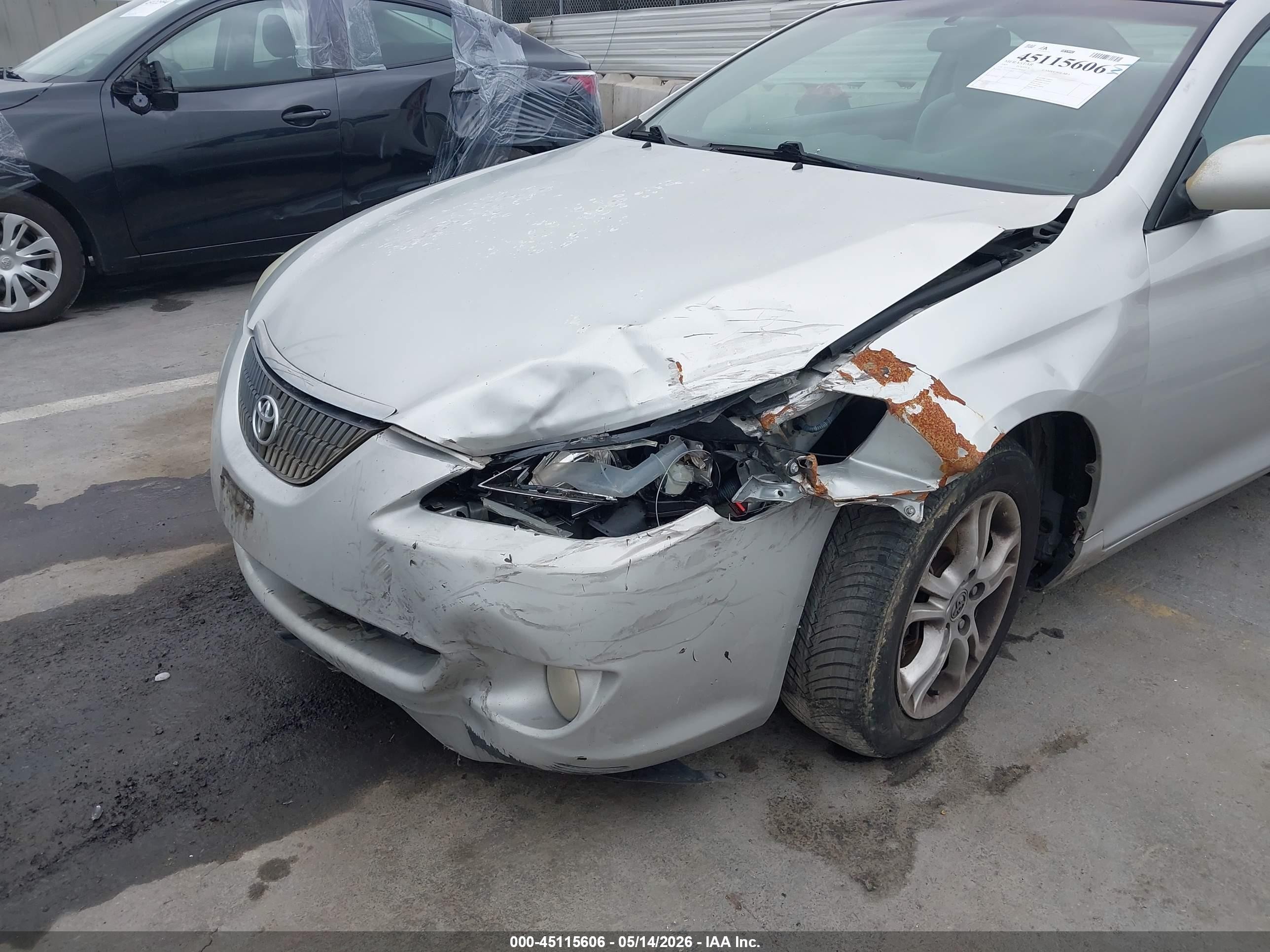 2005 Toyota Camry Solara Se Silver vin: 4T1CE38P05U995697