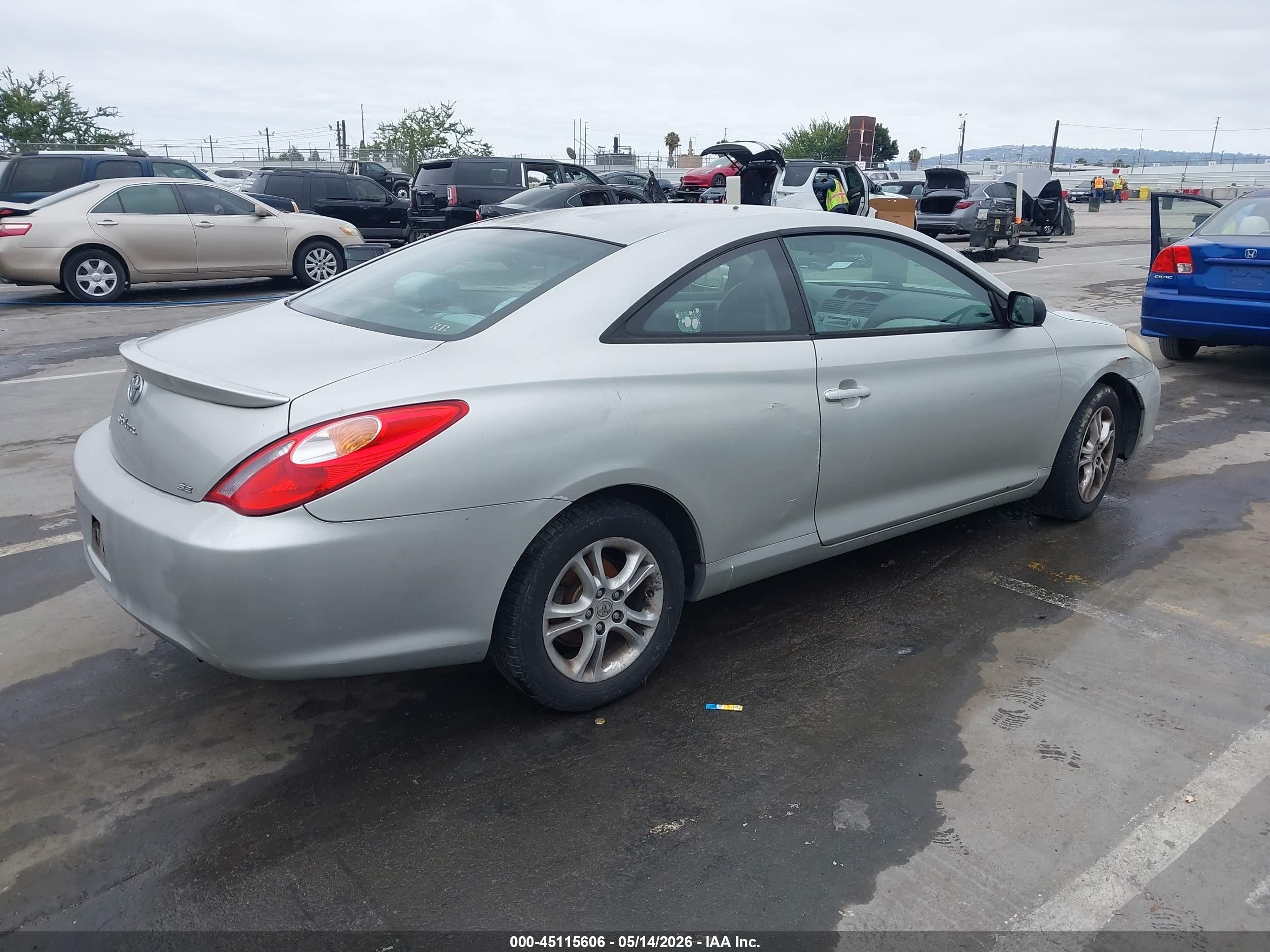 2005 Toyota Camry Solara Se Silver vin: 4T1CE38P05U995697