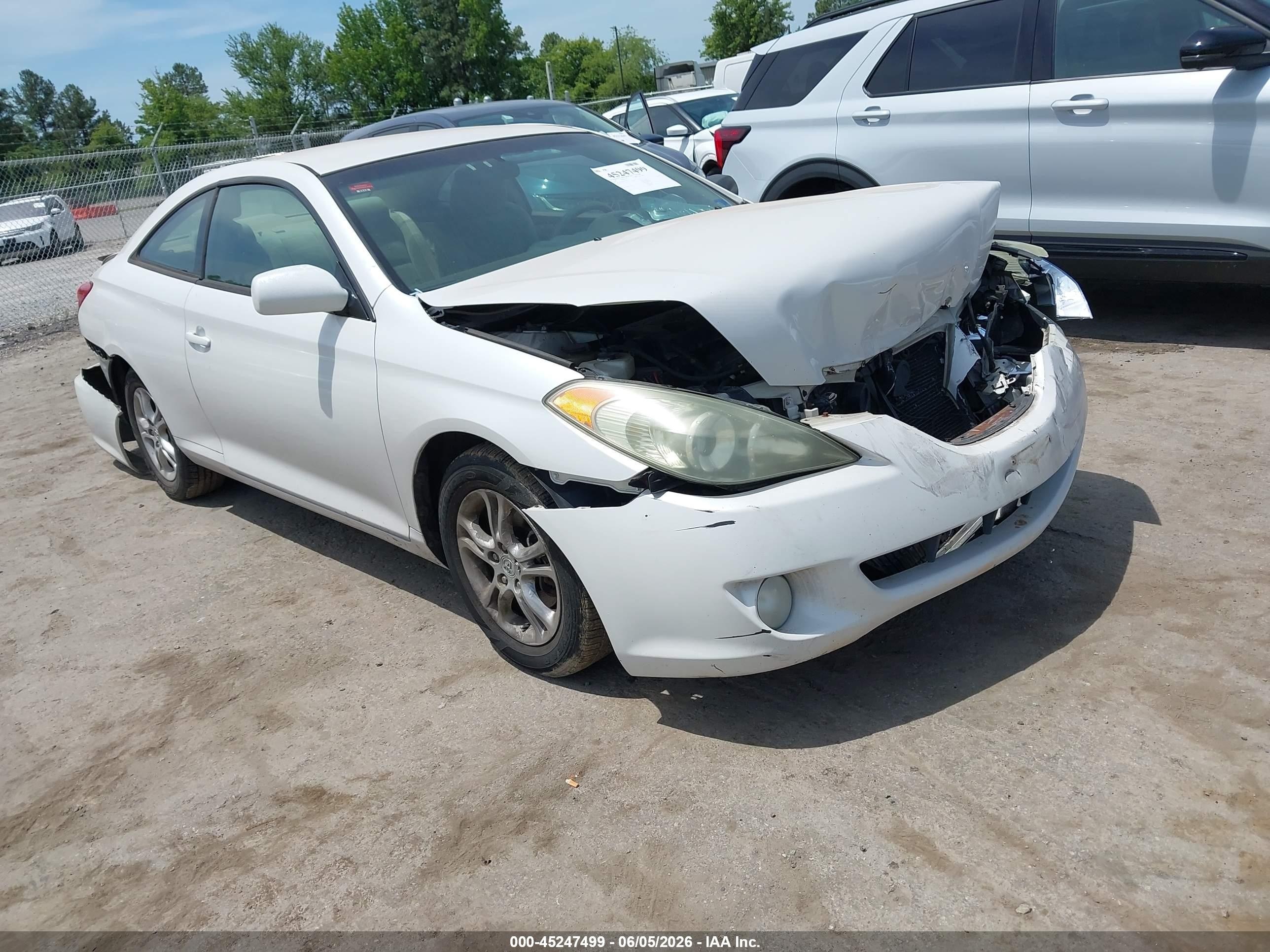 2005 Toyota Camry Solara Se White vin: 4T1CE38P15U955533