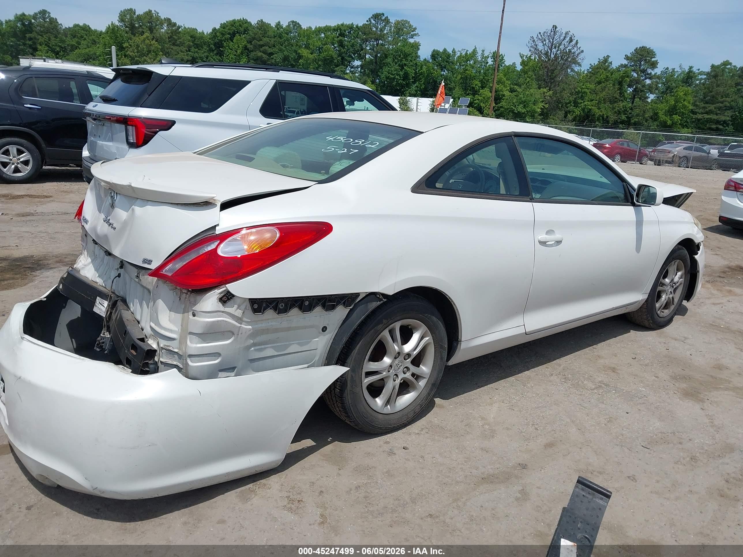 2005 Toyota Camry Solara Se White vin: 4T1CE38P15U955533