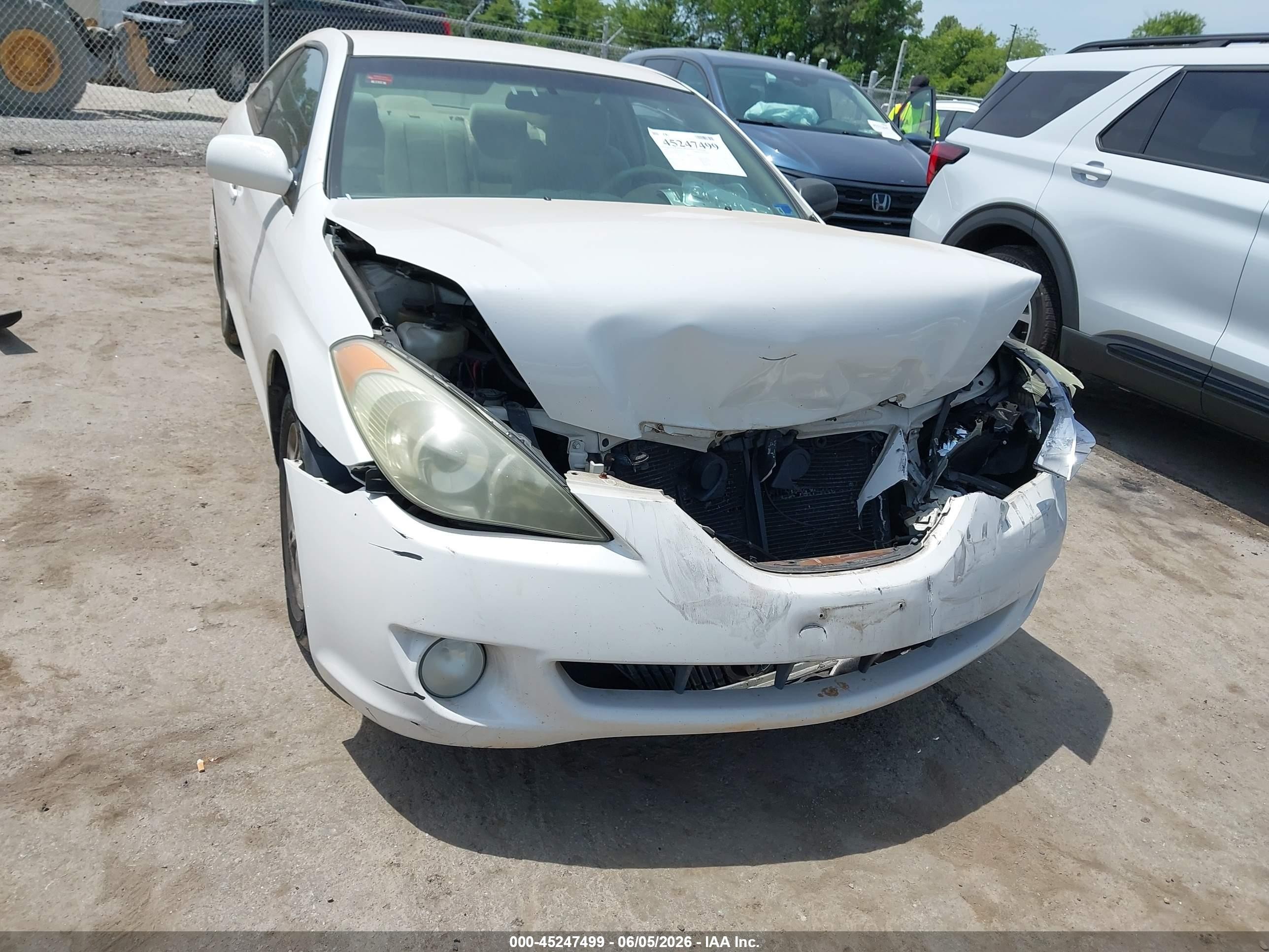2005 Toyota Camry Solara Se White vin: 4T1CE38P15U955533