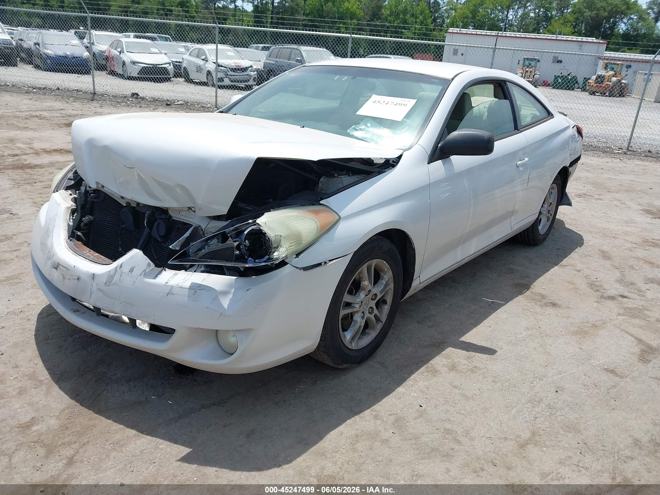 2005 Toyota Camry Solara Se White vin: 4T1CE38P15U955533