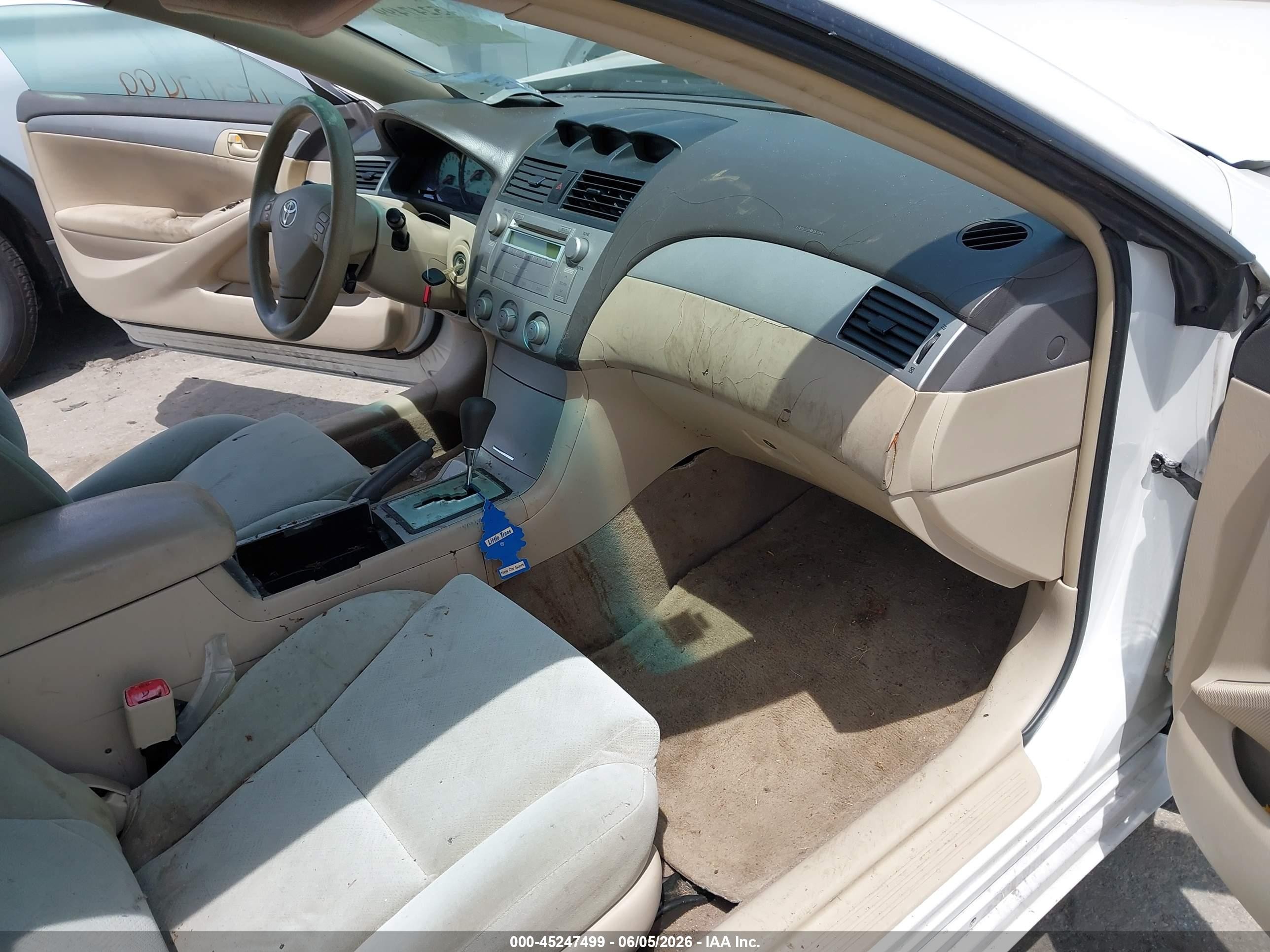 2005 Toyota Camry Solara Se White vin: 4T1CE38P15U955533