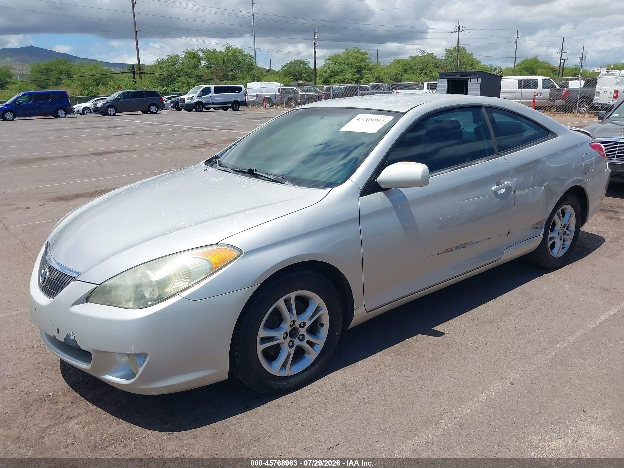 2004 Toyota Camry Solara Se Silver vin: 4T1CE38P24U846030