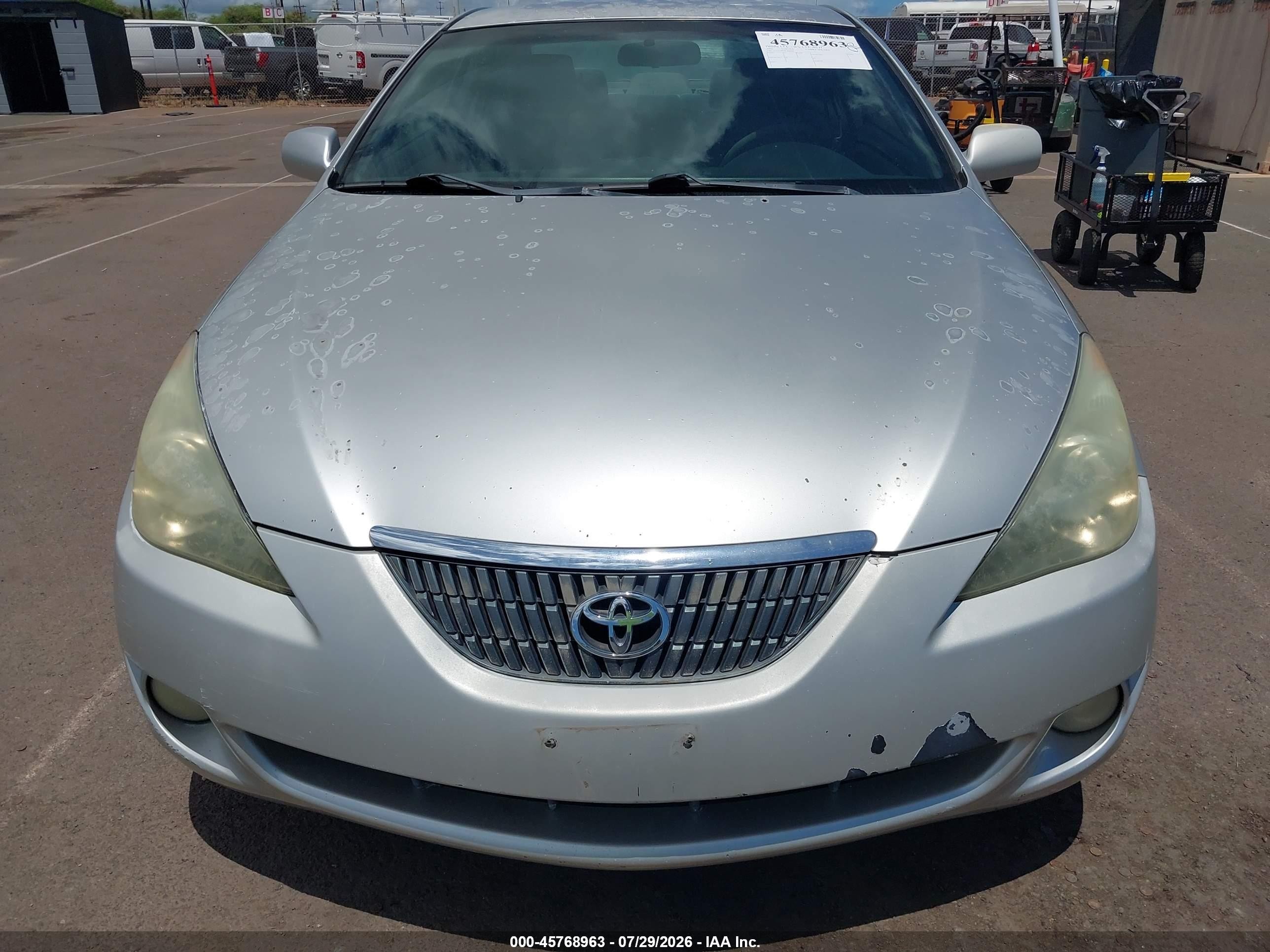 2004 Toyota Camry Solara Se Silver vin: 4T1CE38P24U846030