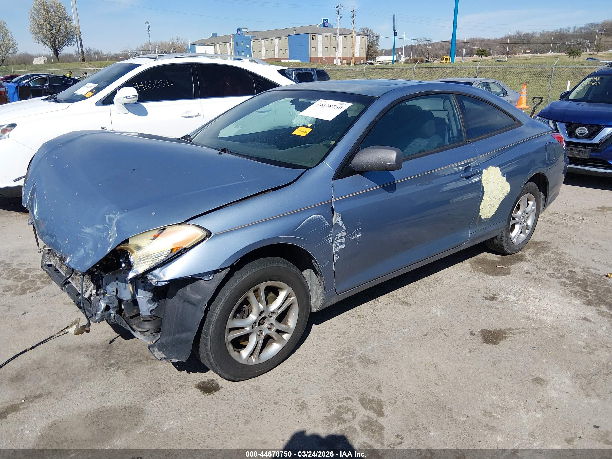 2005 Toyota Camry Solara Sle Blue vin: 4T1CE38P35U973533