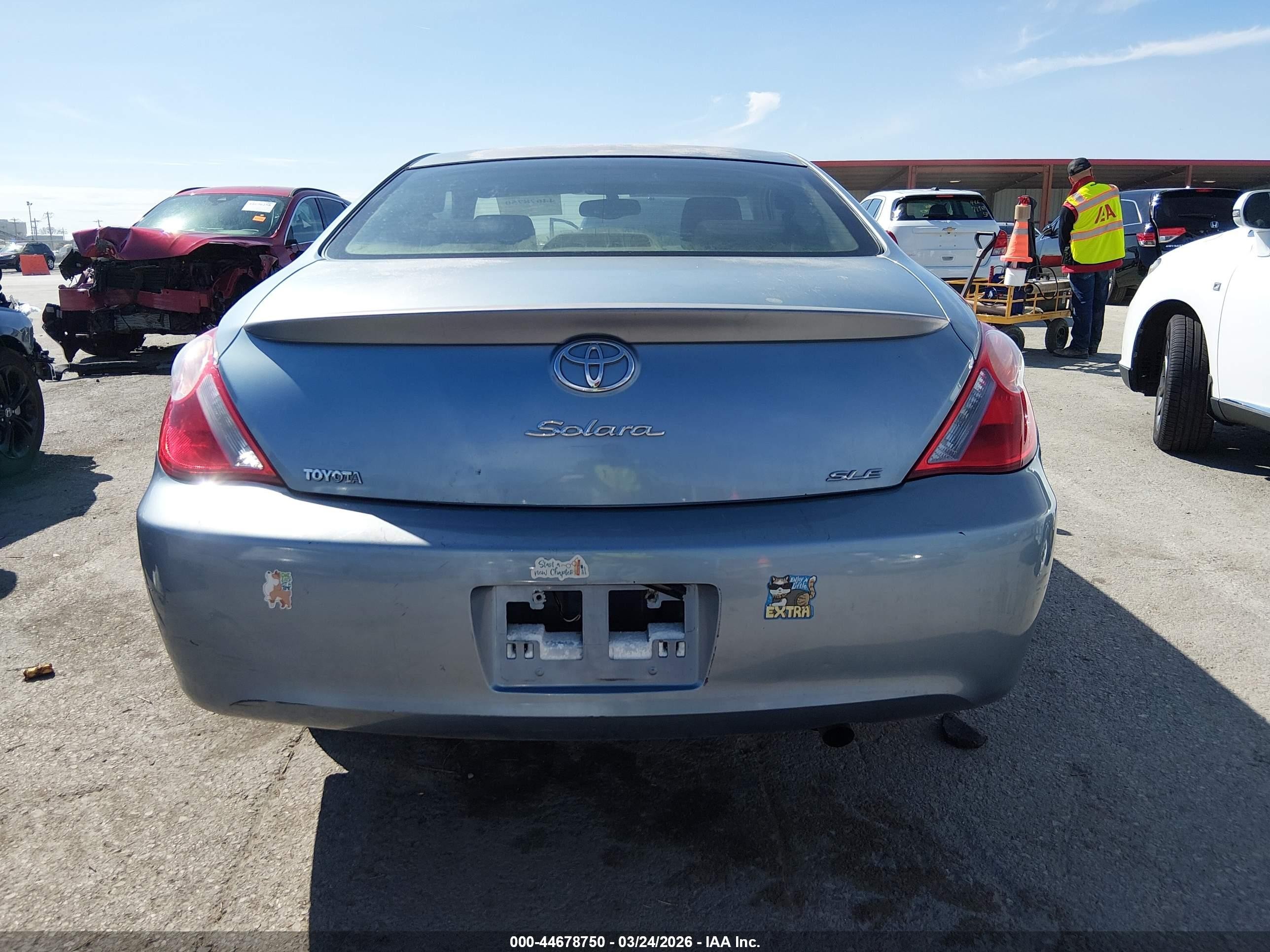 2005 Toyota Camry Solara Sle Blue vin: 4T1CE38P35U973533