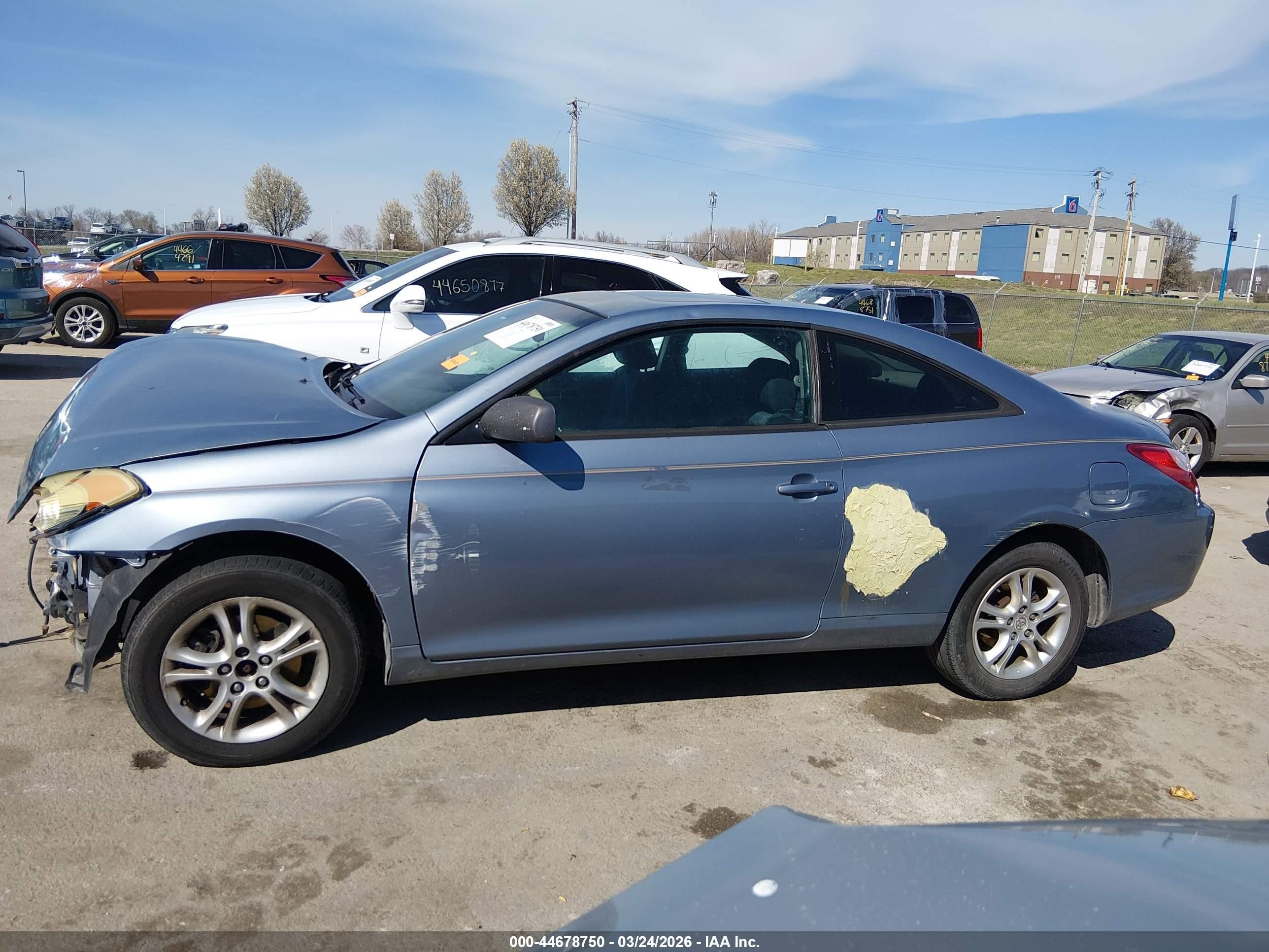 2005 Toyota Camry Solara Sle Blue vin: 4T1CE38P35U973533
