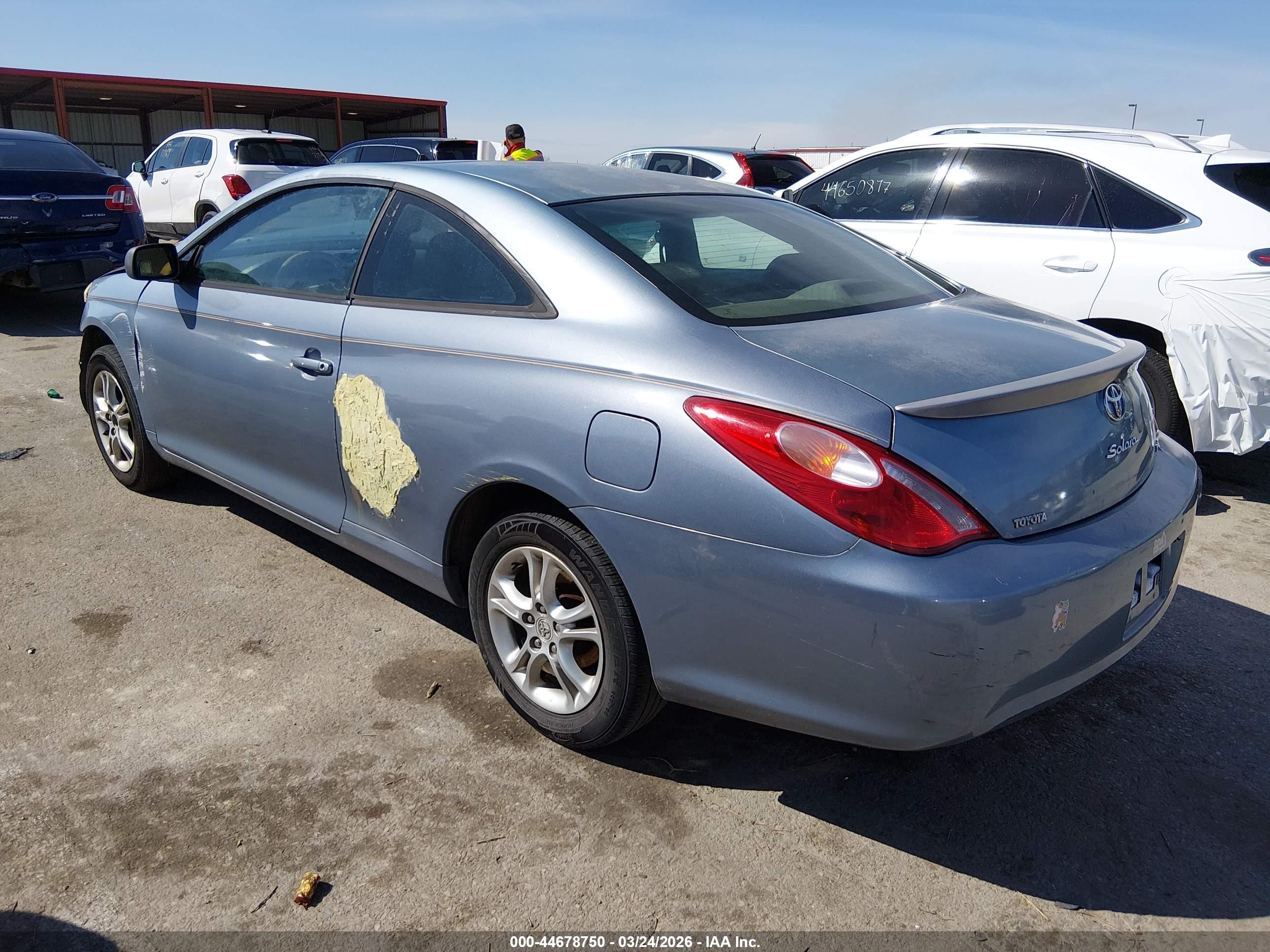 2005 Toyota Camry Solara Sle Blue vin: 4T1CE38P35U973533