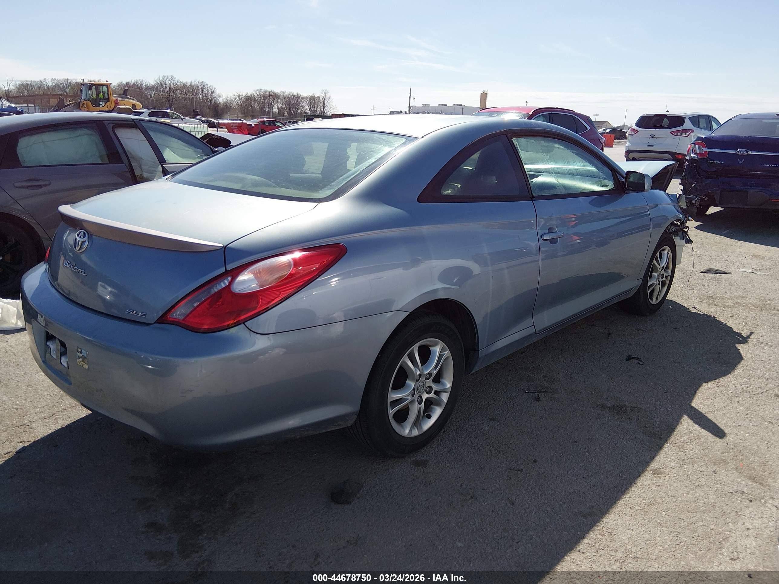2005 Toyota Camry Solara Sle Blue vin: 4T1CE38P35U973533