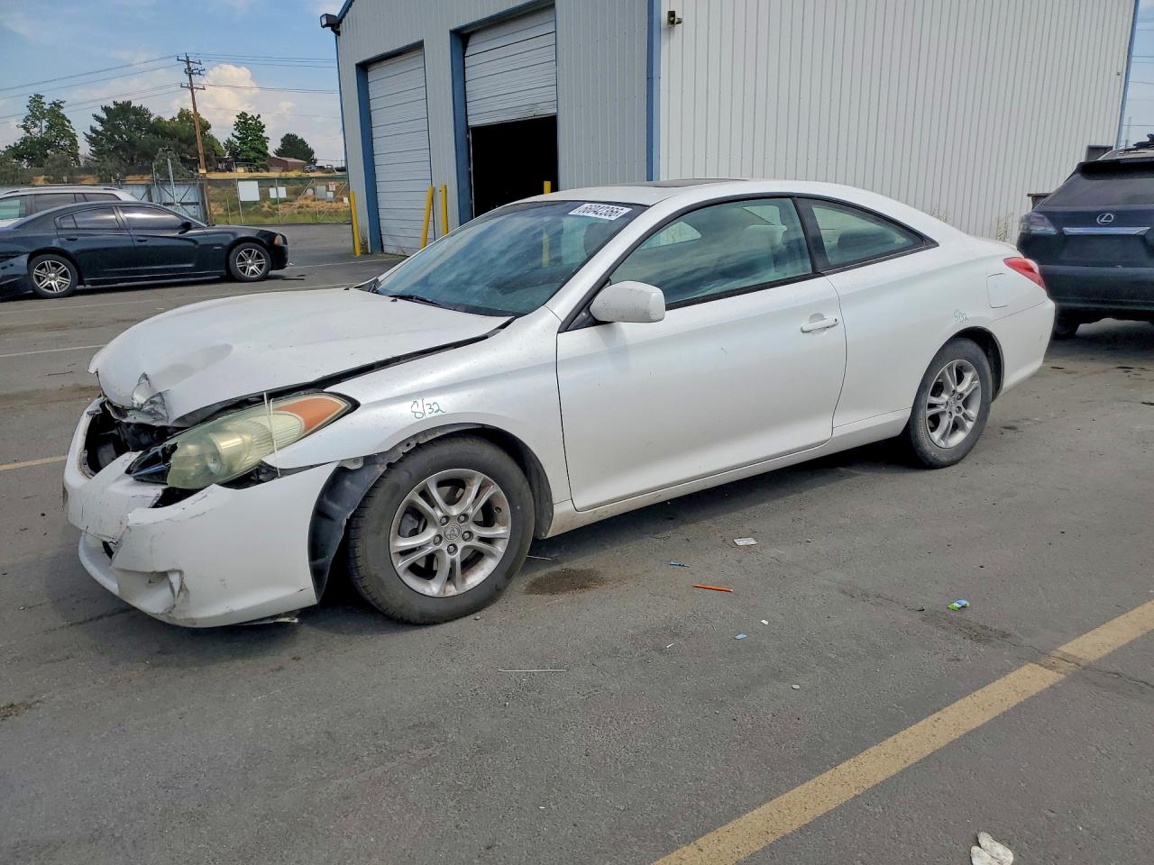 2004 Toyota Camry Solara Sle White vin: 4T1CE38P44U831013