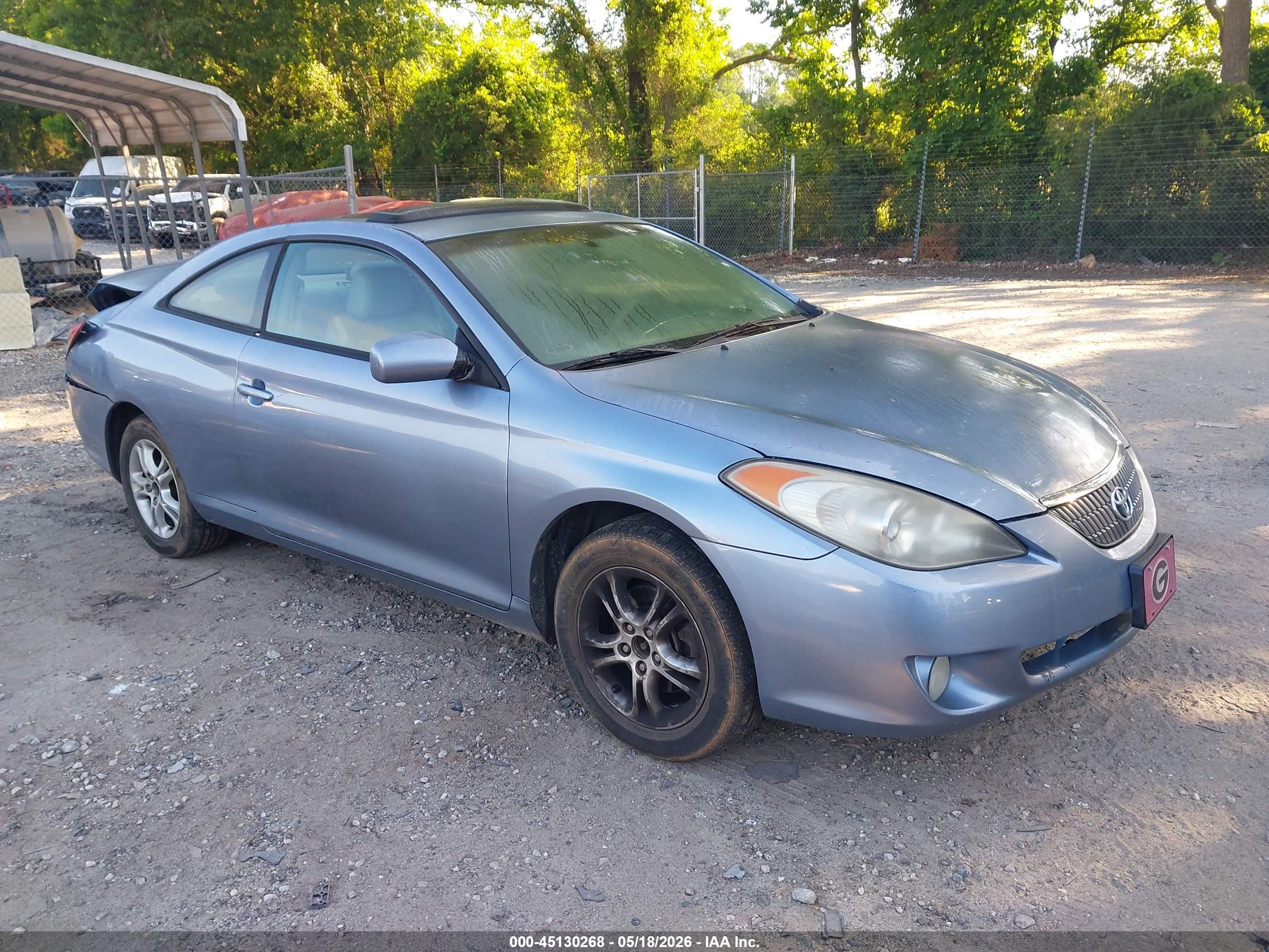 2004 Toyota Camry Solara Sle Blue vin: 4T1CE38P44U846868