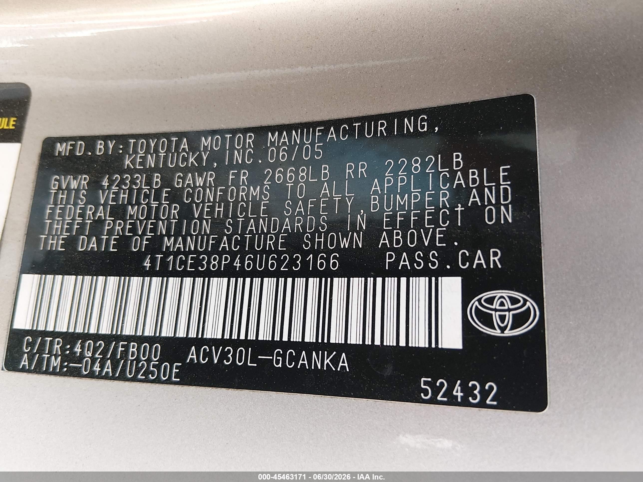 2006 Toyota Camry Solara Se Black vin: 4T1CE38P46U623166
