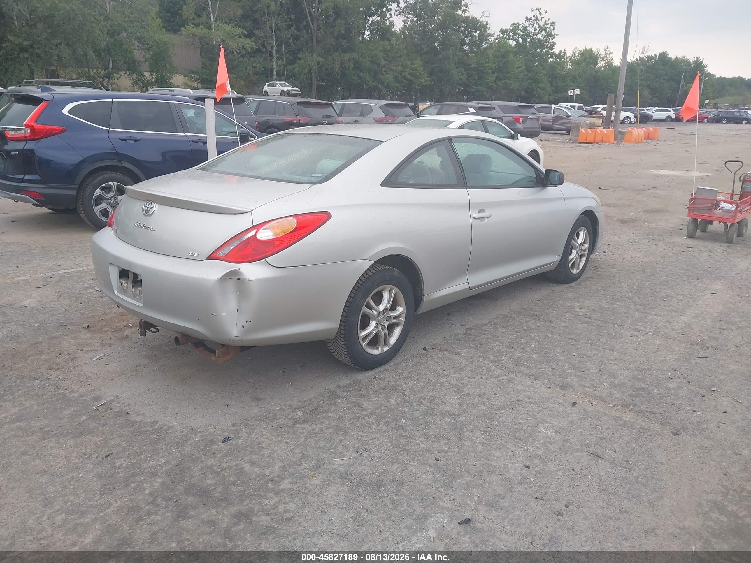 2005 Toyota Camry Solara Se Silver vin: 4T1CE38P55U516576