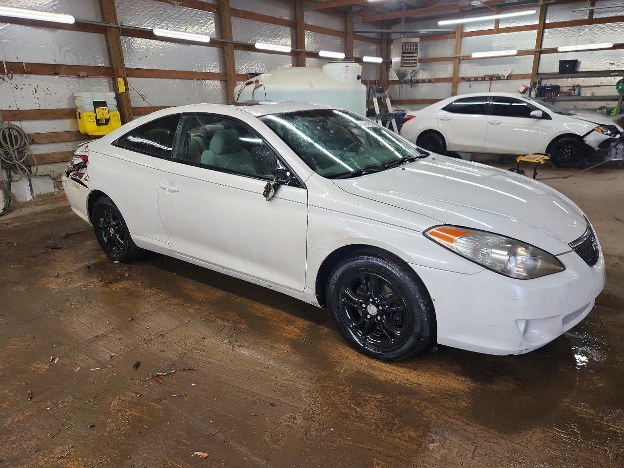 2005 Toyota Camry Solara Se Белый vin: 4T1CE38P55U973906