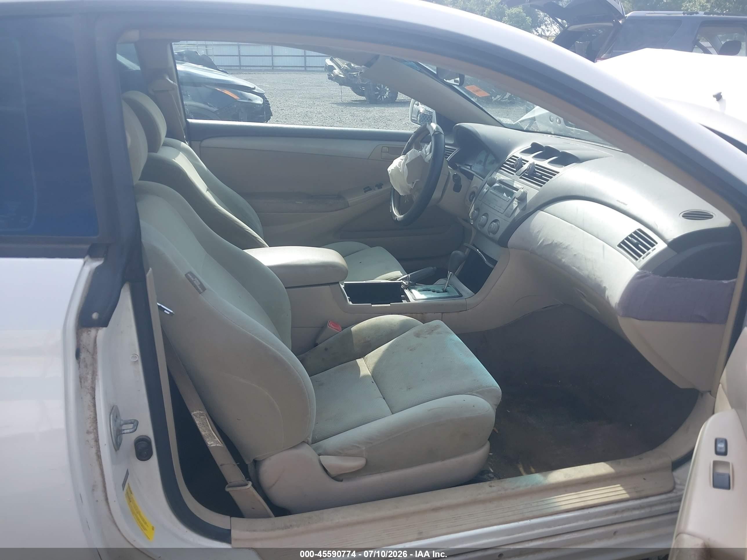 2005 Toyota Camry Solara Se White vin: 4T1CE38P65U963773