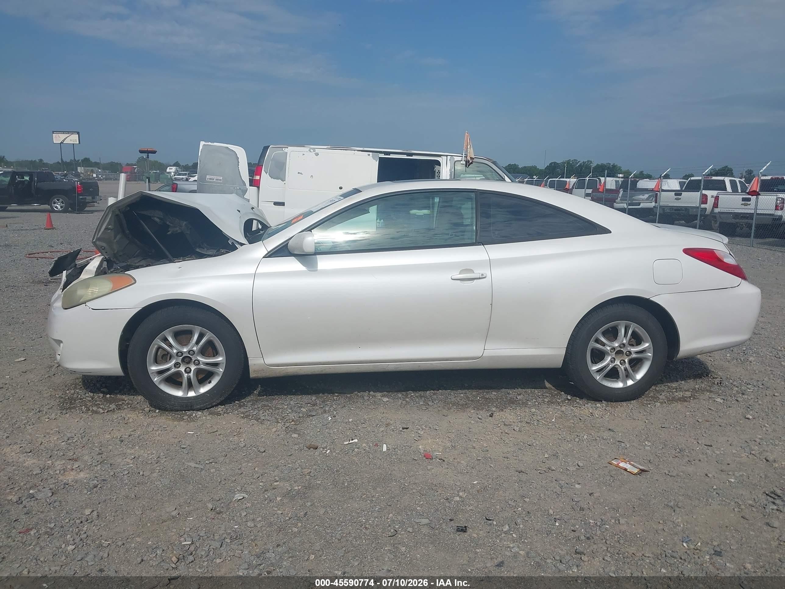 2005 Toyota Camry Solara Se White vin: 4T1CE38P65U963773