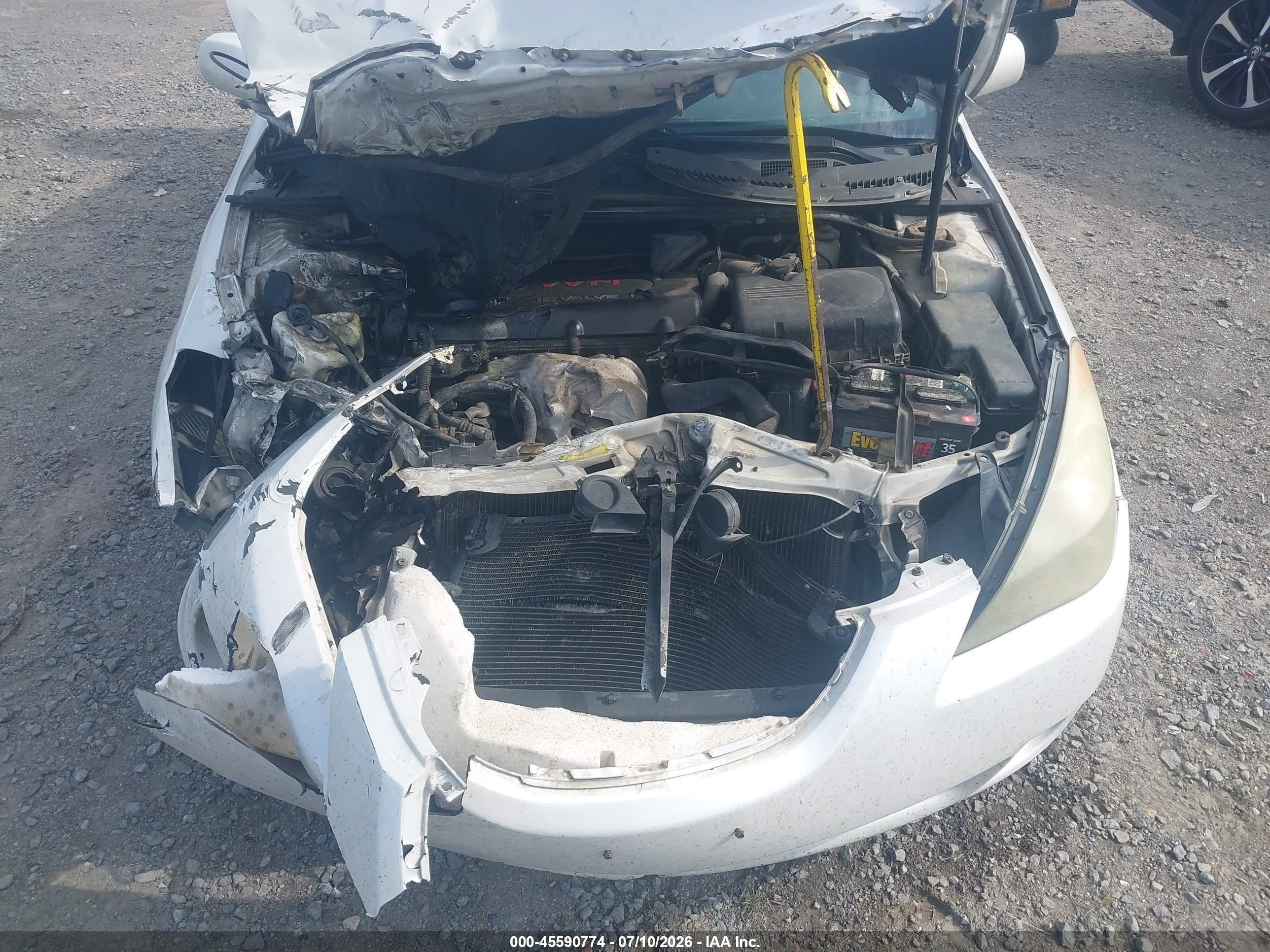 2005 Toyota Camry Solara Se White vin: 4T1CE38P65U963773
