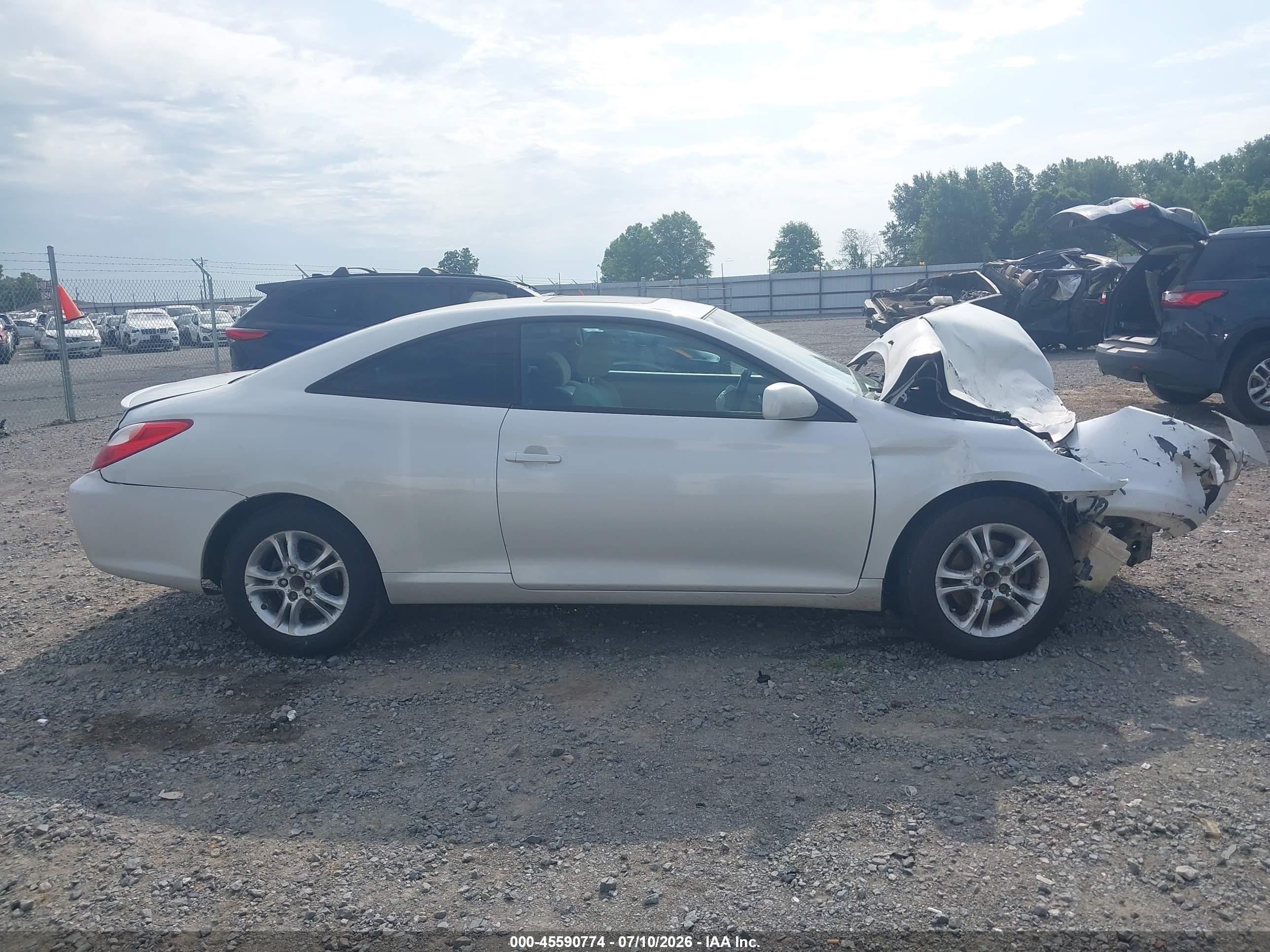 2005 Toyota Camry Solara Se White vin: 4T1CE38P65U963773
