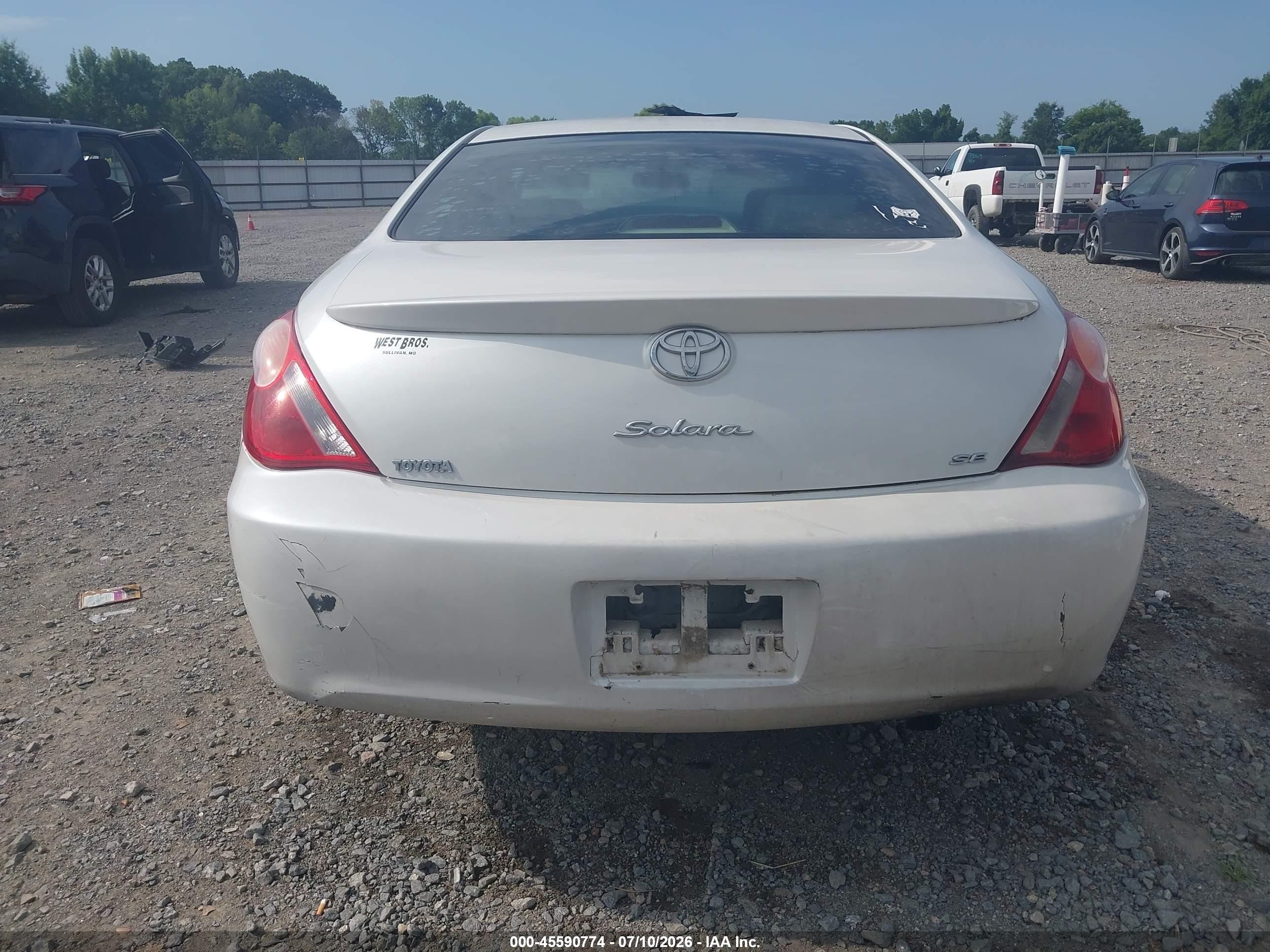 2005 Toyota Camry Solara Se White vin: 4T1CE38P65U963773