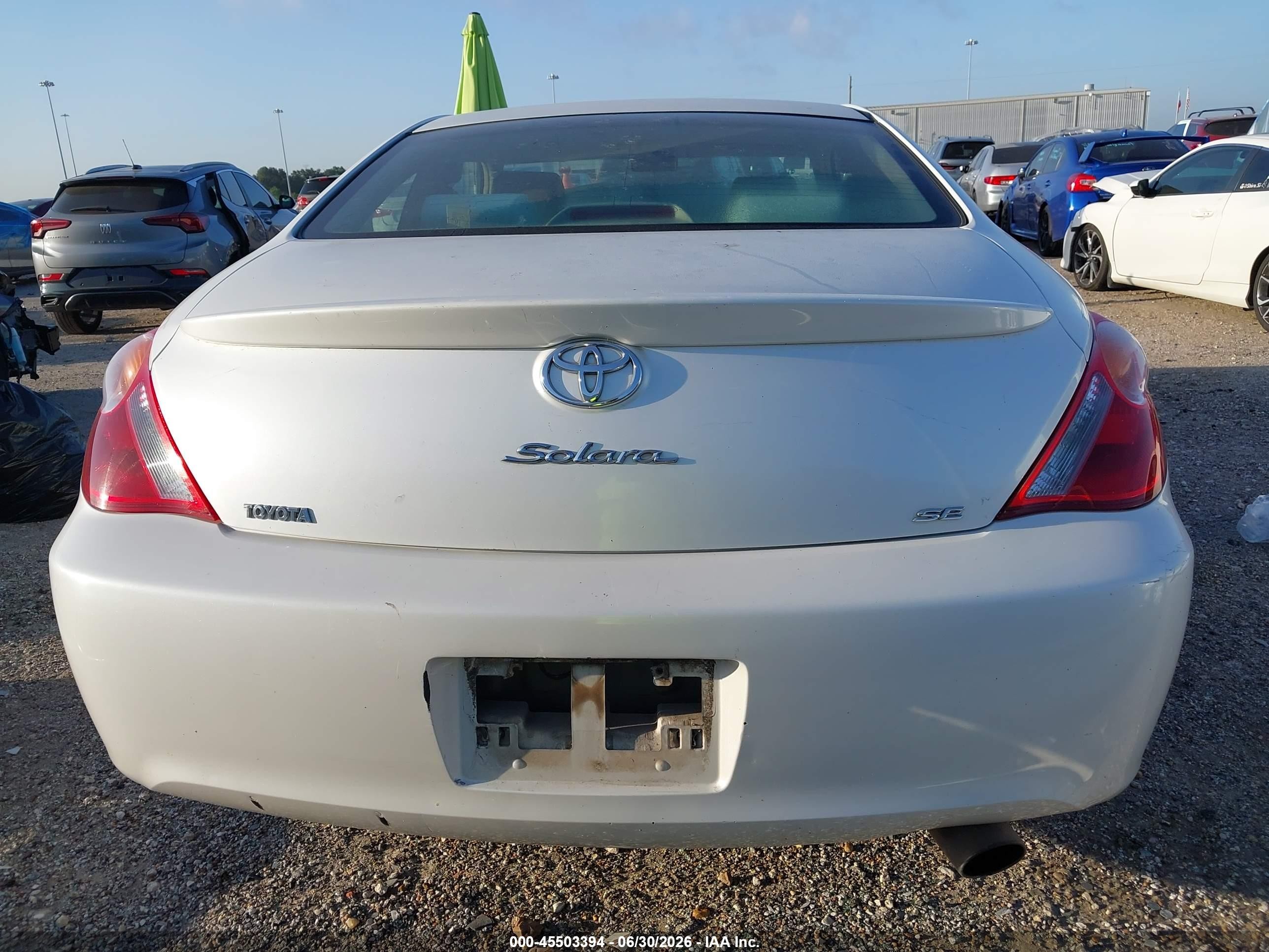2006 Toyota Camry Solara Se White vin: 4T1CE38P66U750260