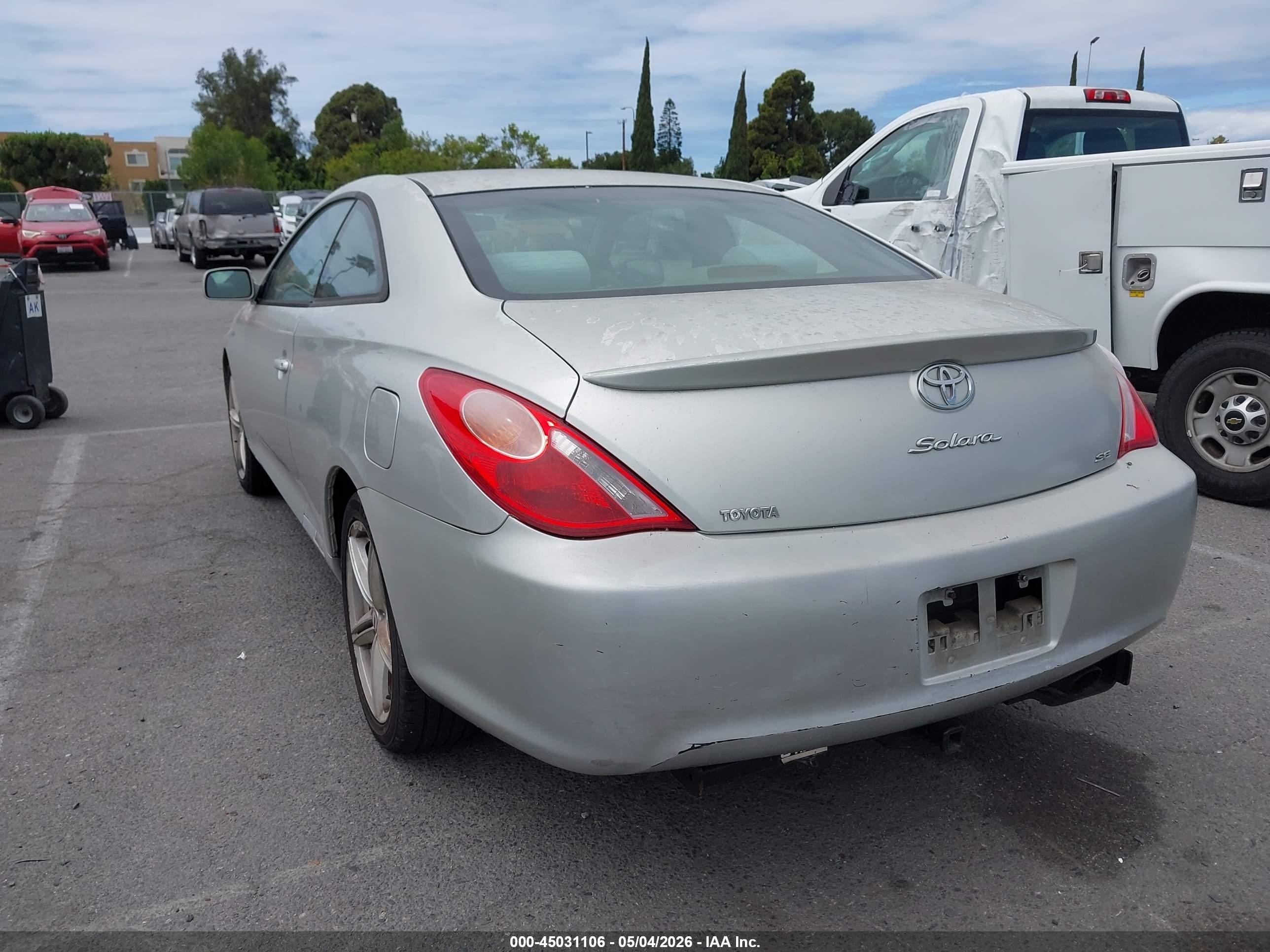 2005 Toyota Camry Solara Se Silver vin: 4T1CE38P75U962714