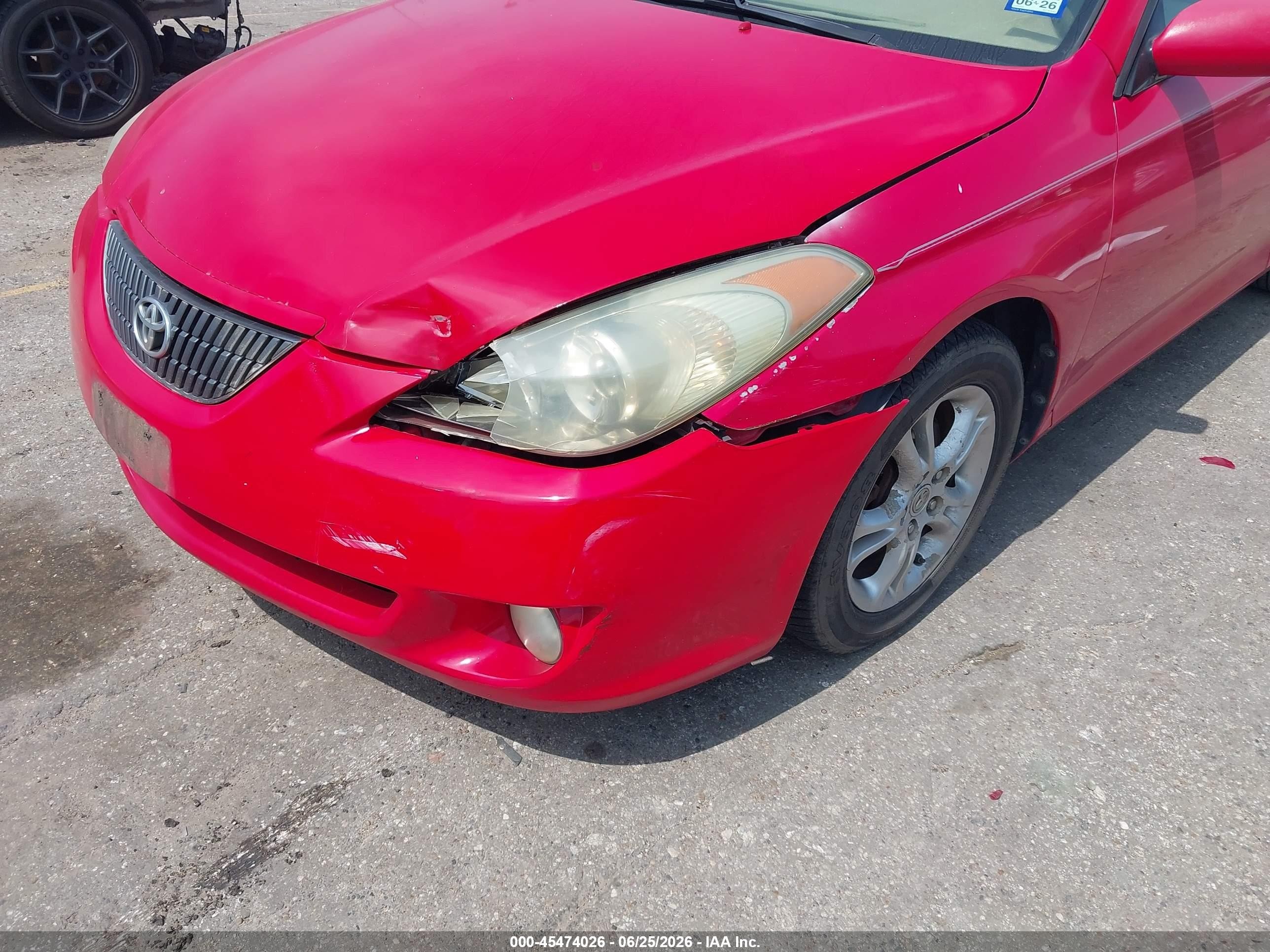 2006 Toyota Camry Solara Se Красный vin: 4T1CE38P76U740840