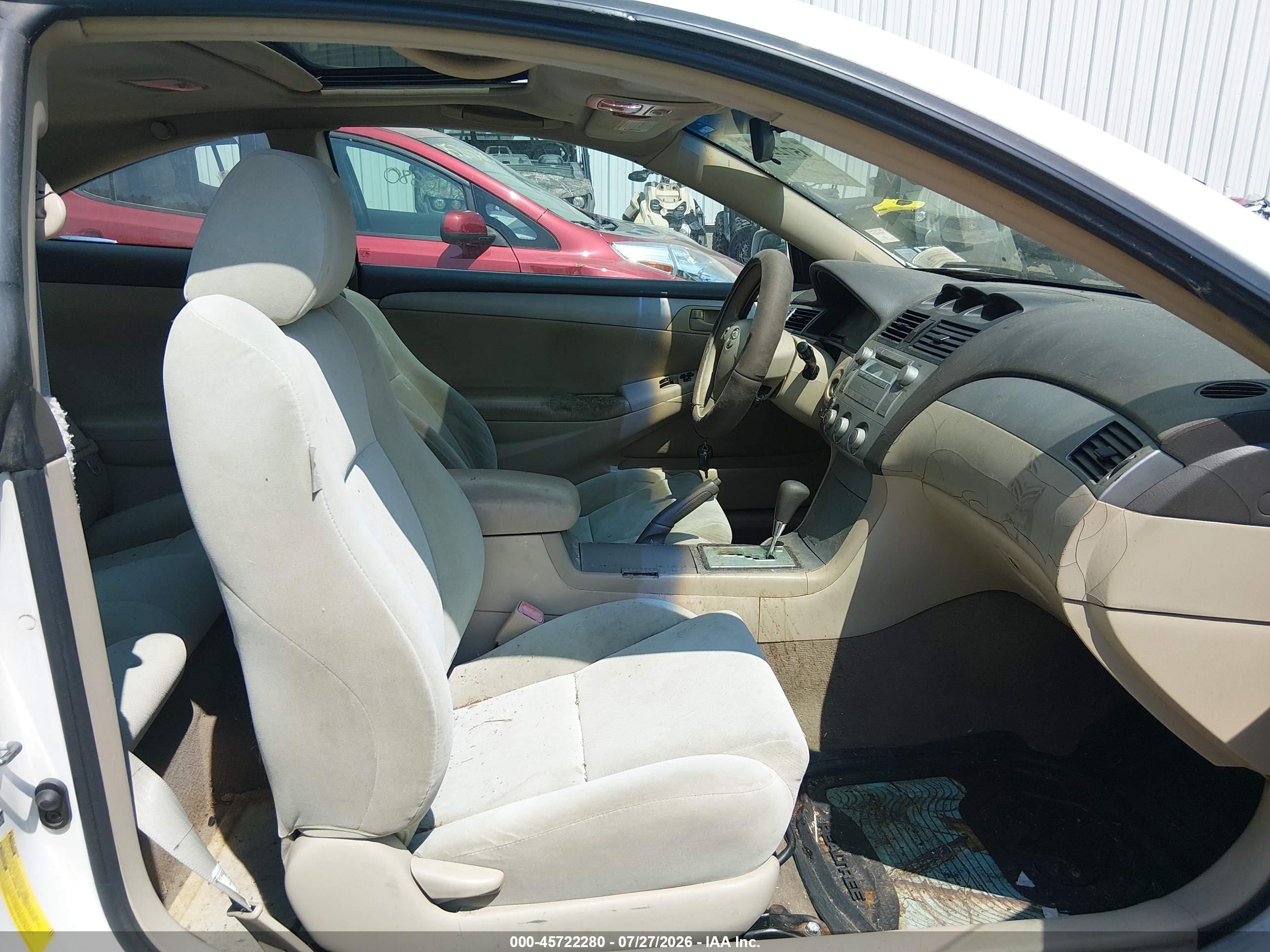 2005 Toyota Camry Solara Se White vin: 4T1CE38P85U954282