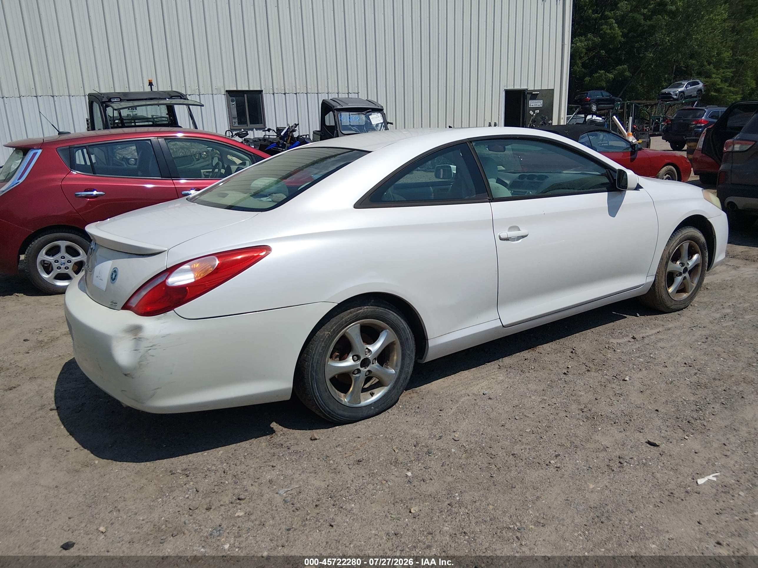 2005 Toyota Camry Solara Se White vin: 4T1CE38P85U954282