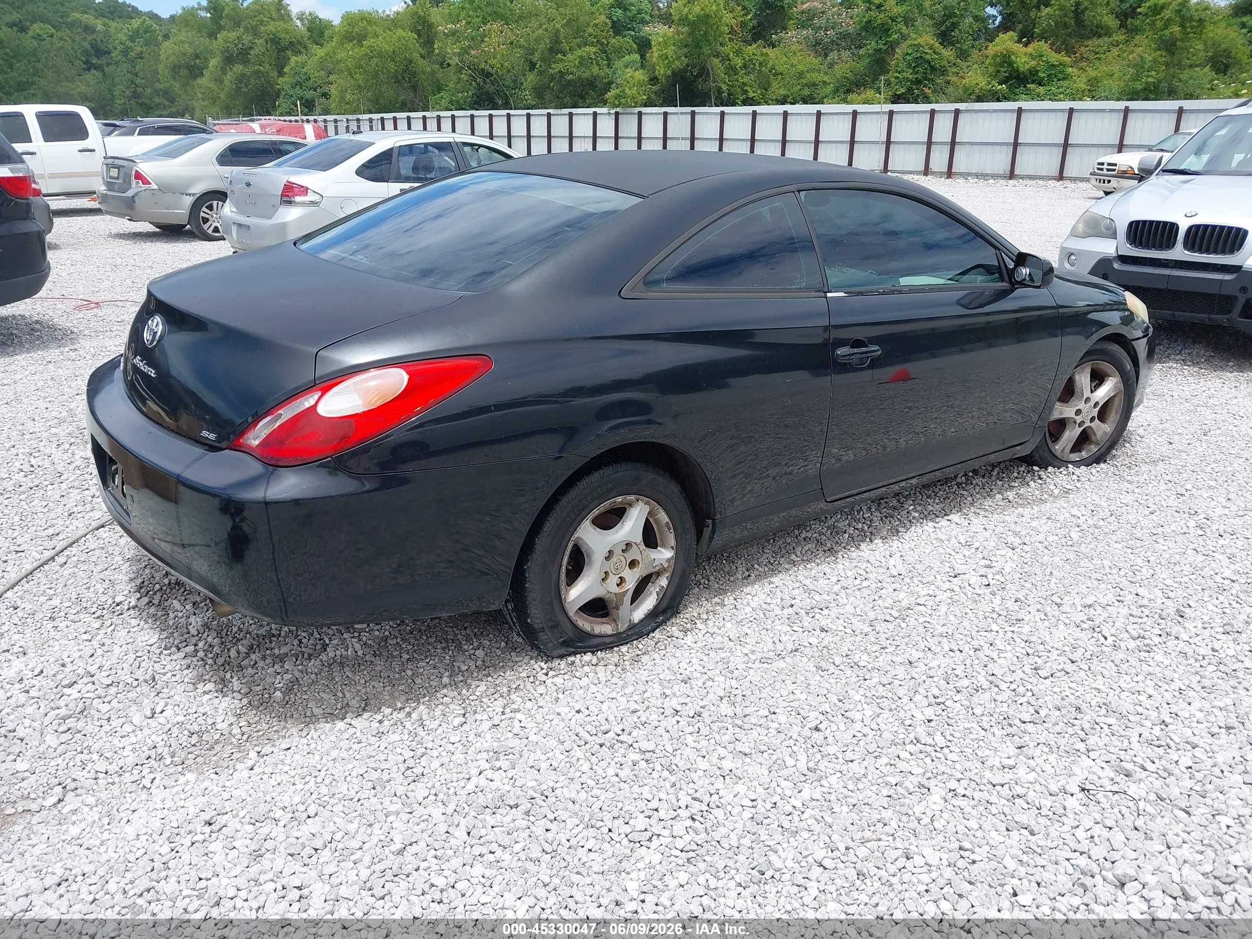 2006 Toyota Camry Solara Se Black vin: 4T1CE38P86U617726