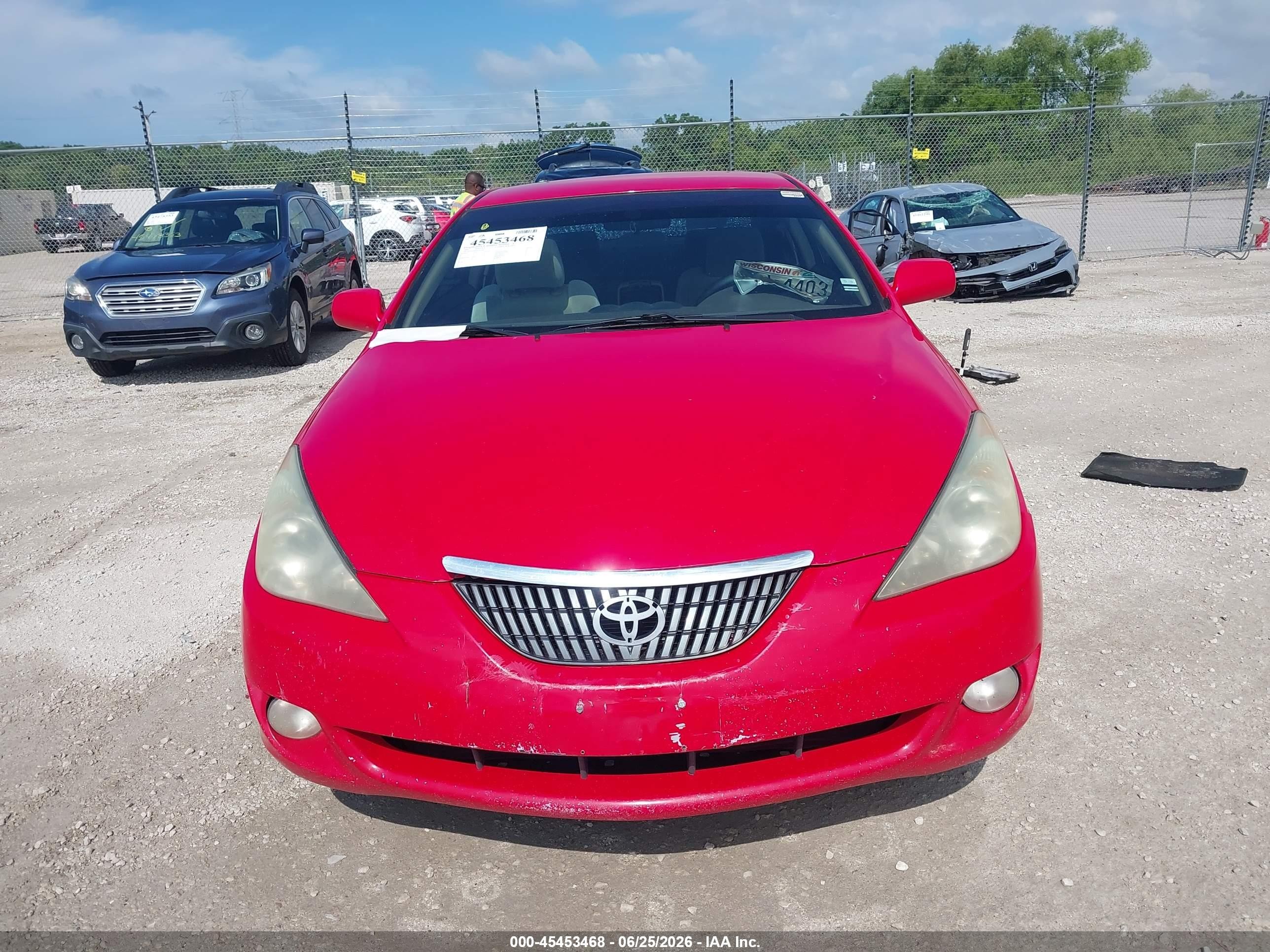 2004 Toyota Camry Solara Se Red vin: 4T1CE38P94U813946