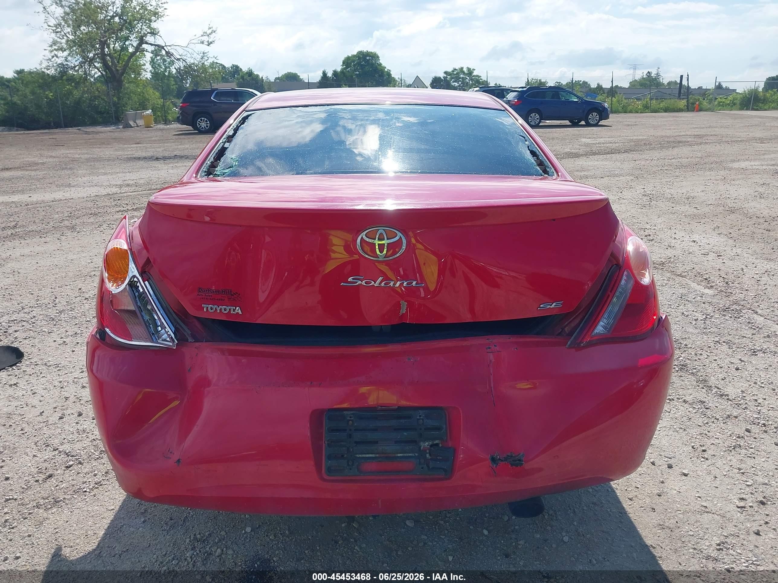 2004 Toyota Camry Solara Se Red vin: 4T1CE38P94U813946