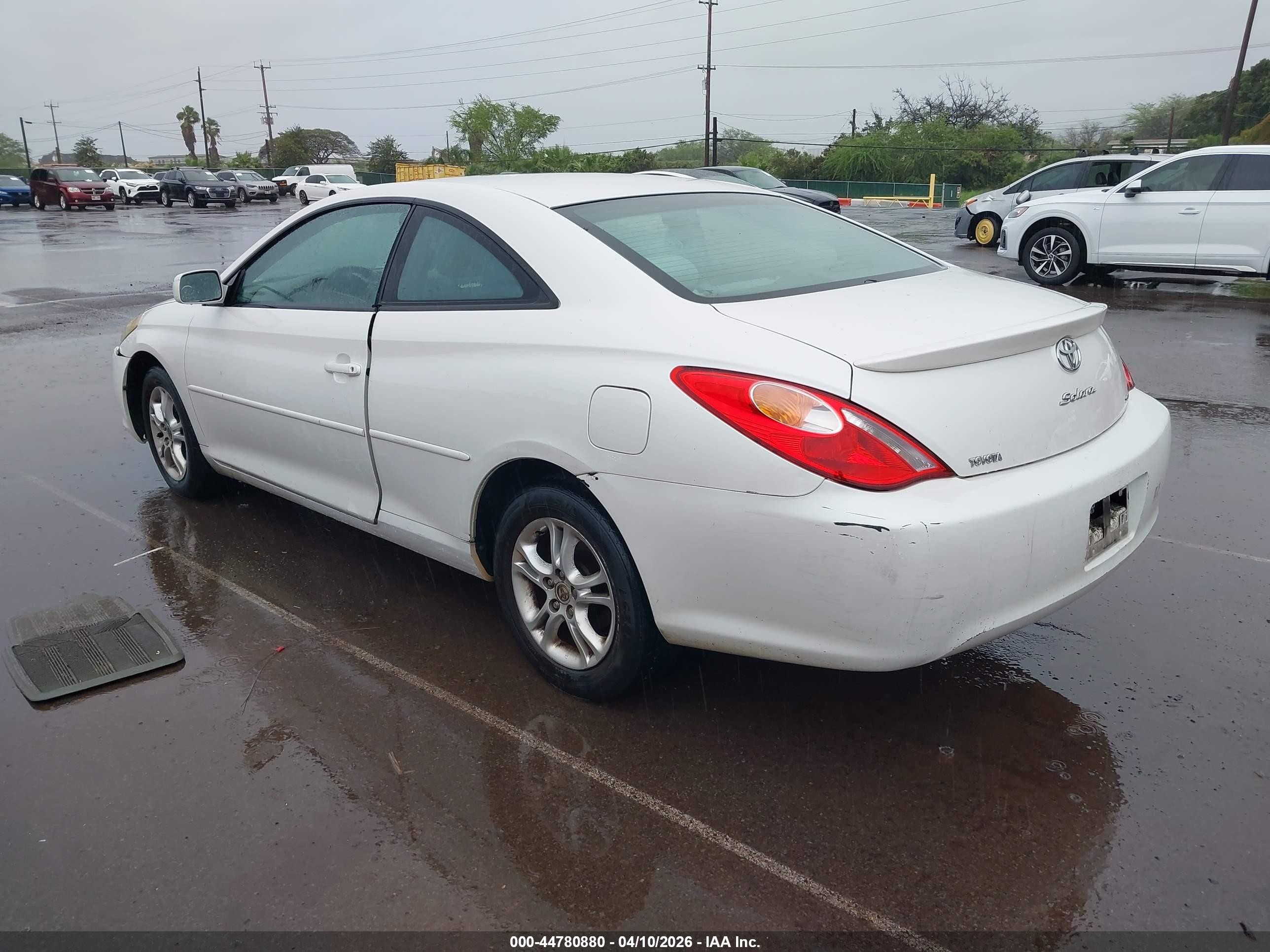 2005 Toyota Camry Solara Se White vin: 4T1CE38P95U971270