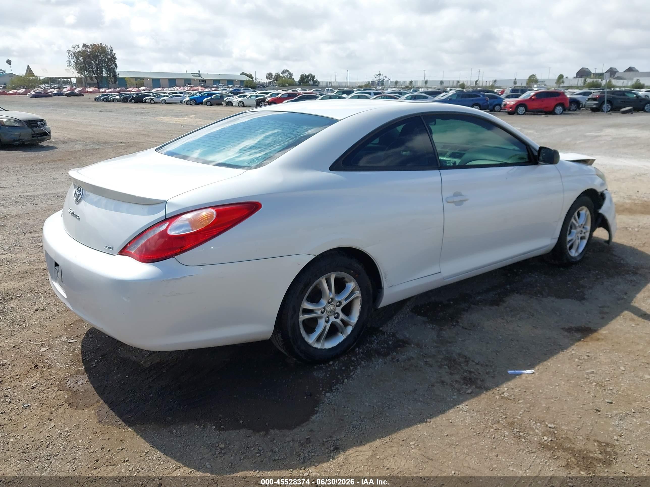 2005 Toyota Camry Solara Se White vin: 4T1CE38P95U981068
