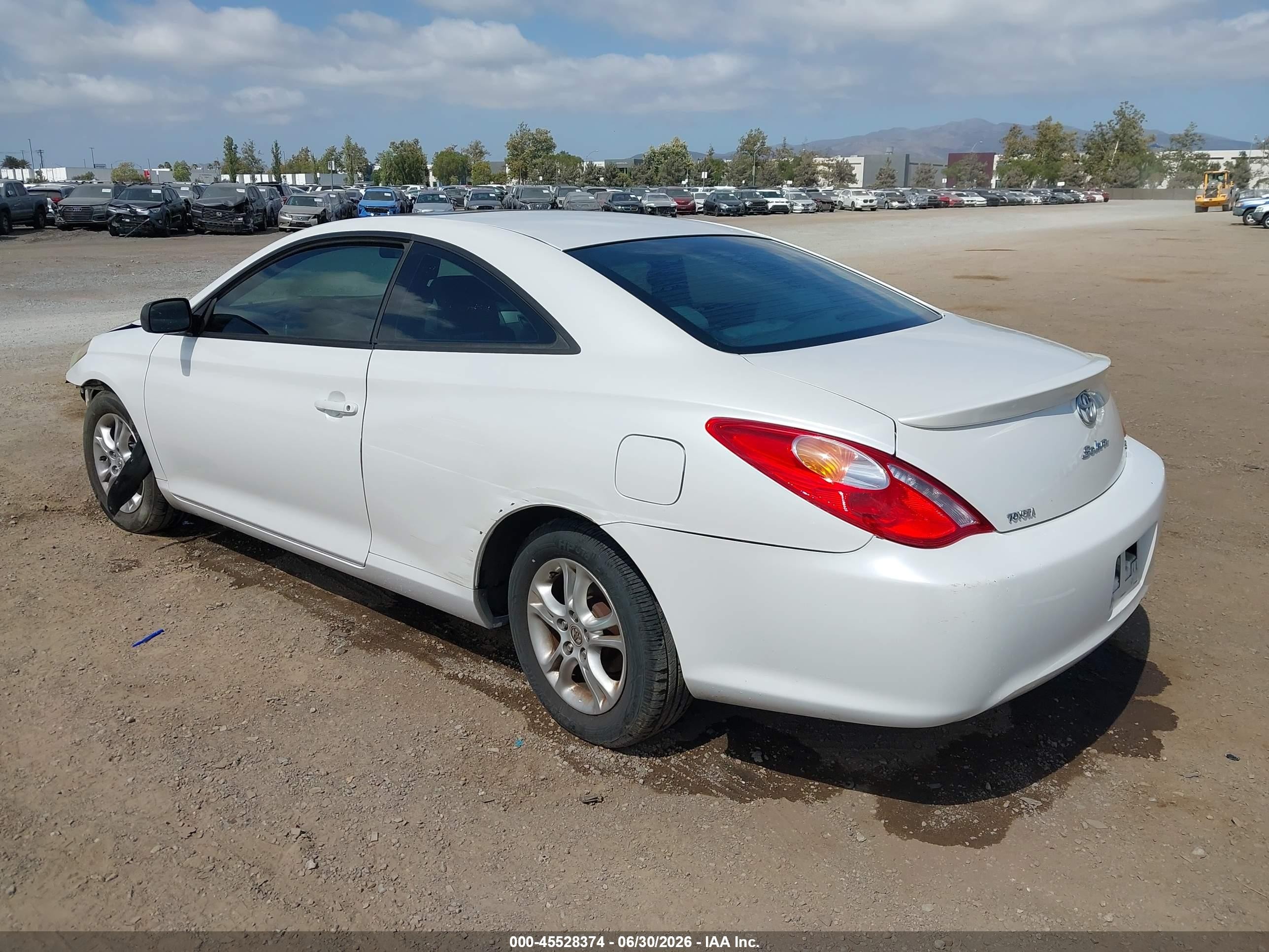 2005 Toyota Camry Solara Se White vin: 4T1CE38P95U981068