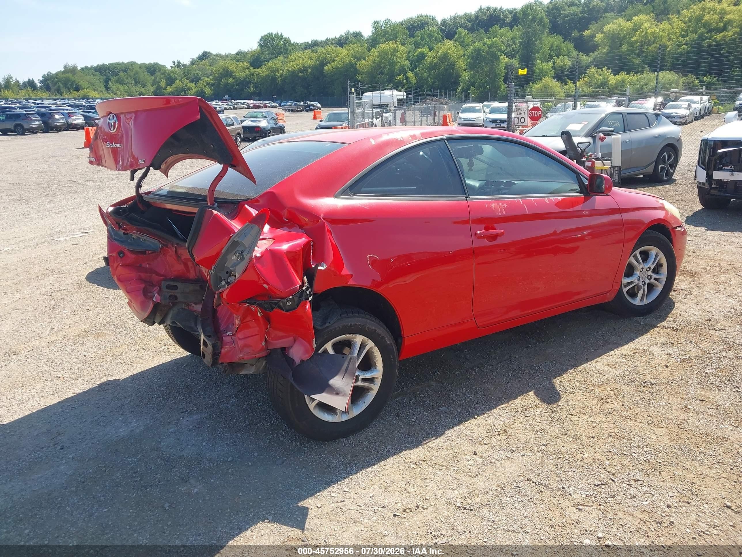 2006 Toyota Camry Solara Se Красный vin: 4T1CE38P96U705233