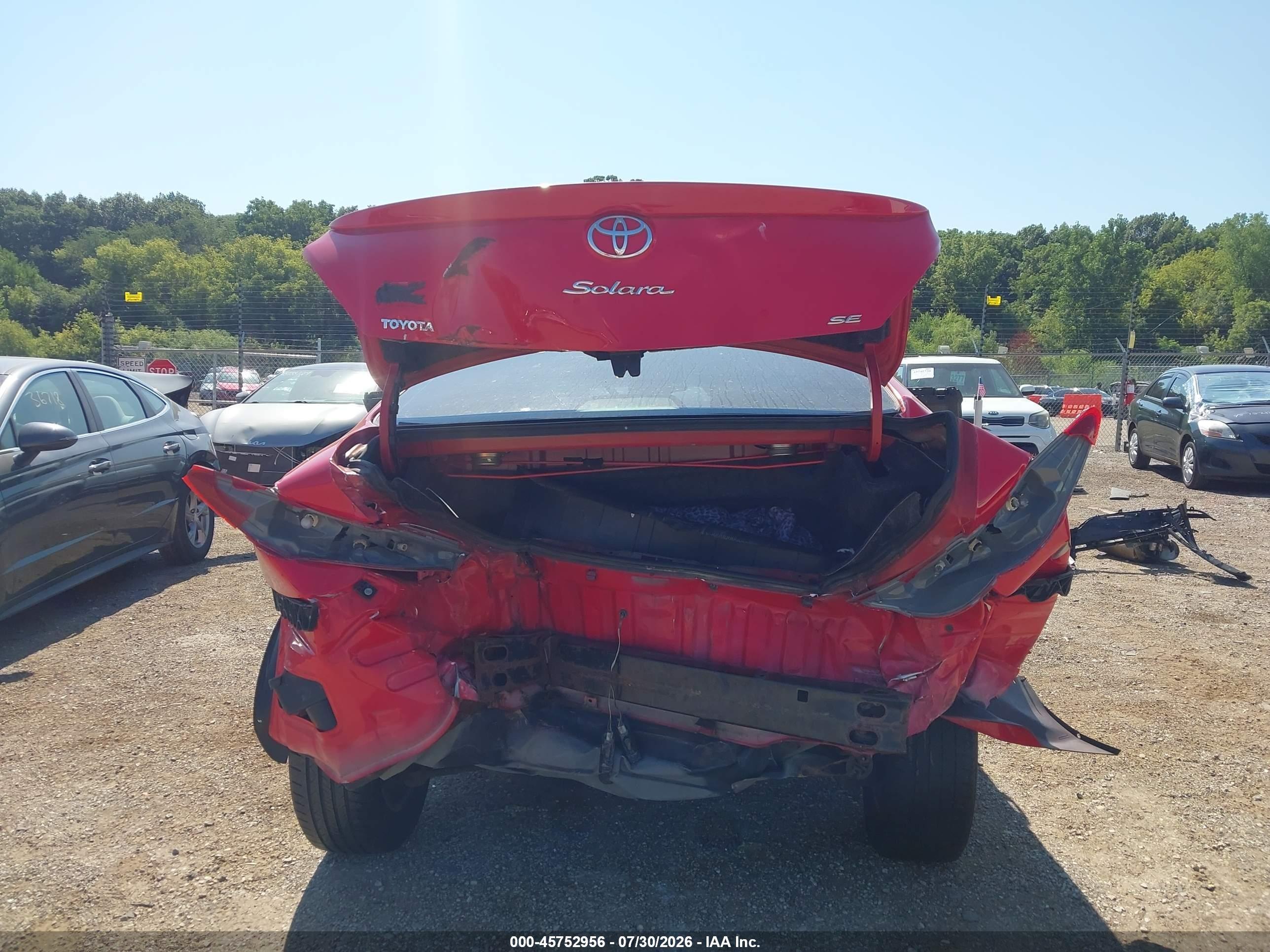 2006 Toyota Camry Solara Se Красный vin: 4T1CE38P96U705233