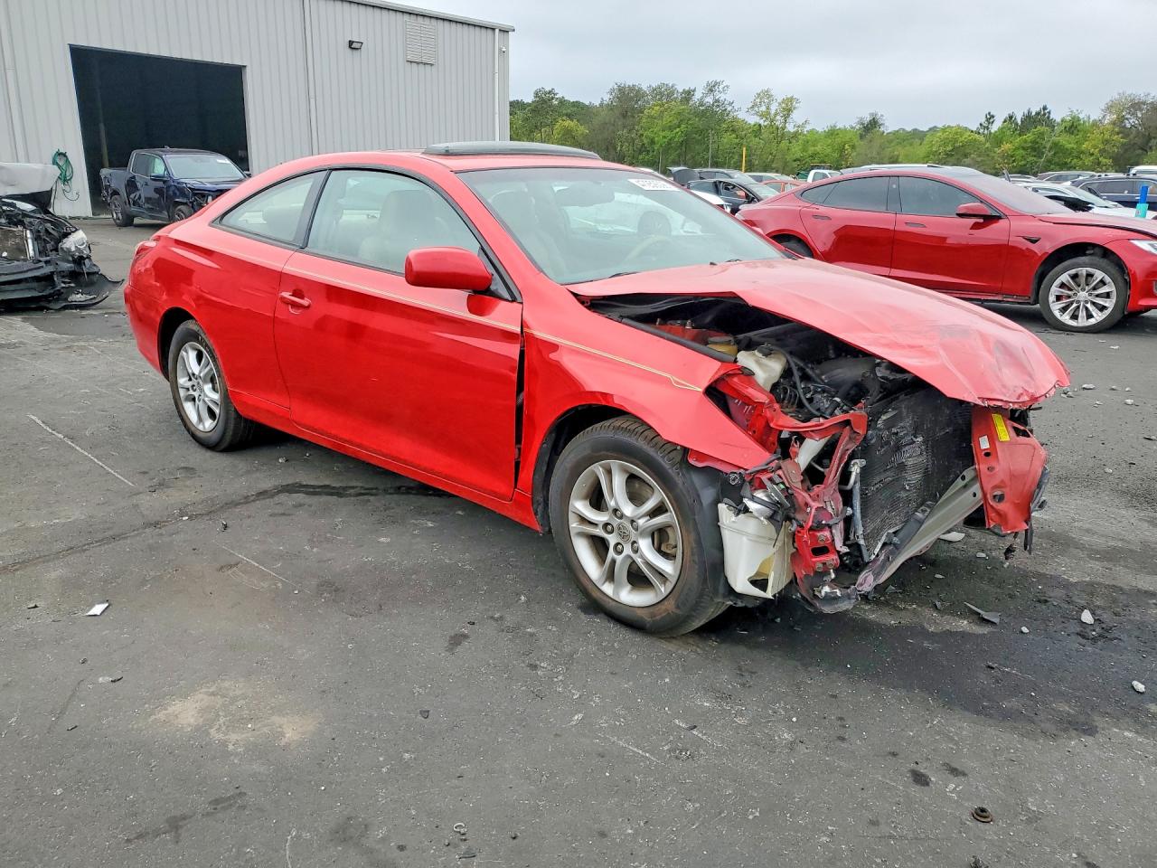 2006 Toyota Camry Solara Sle Red vin: 4T1CE38P96U730536
