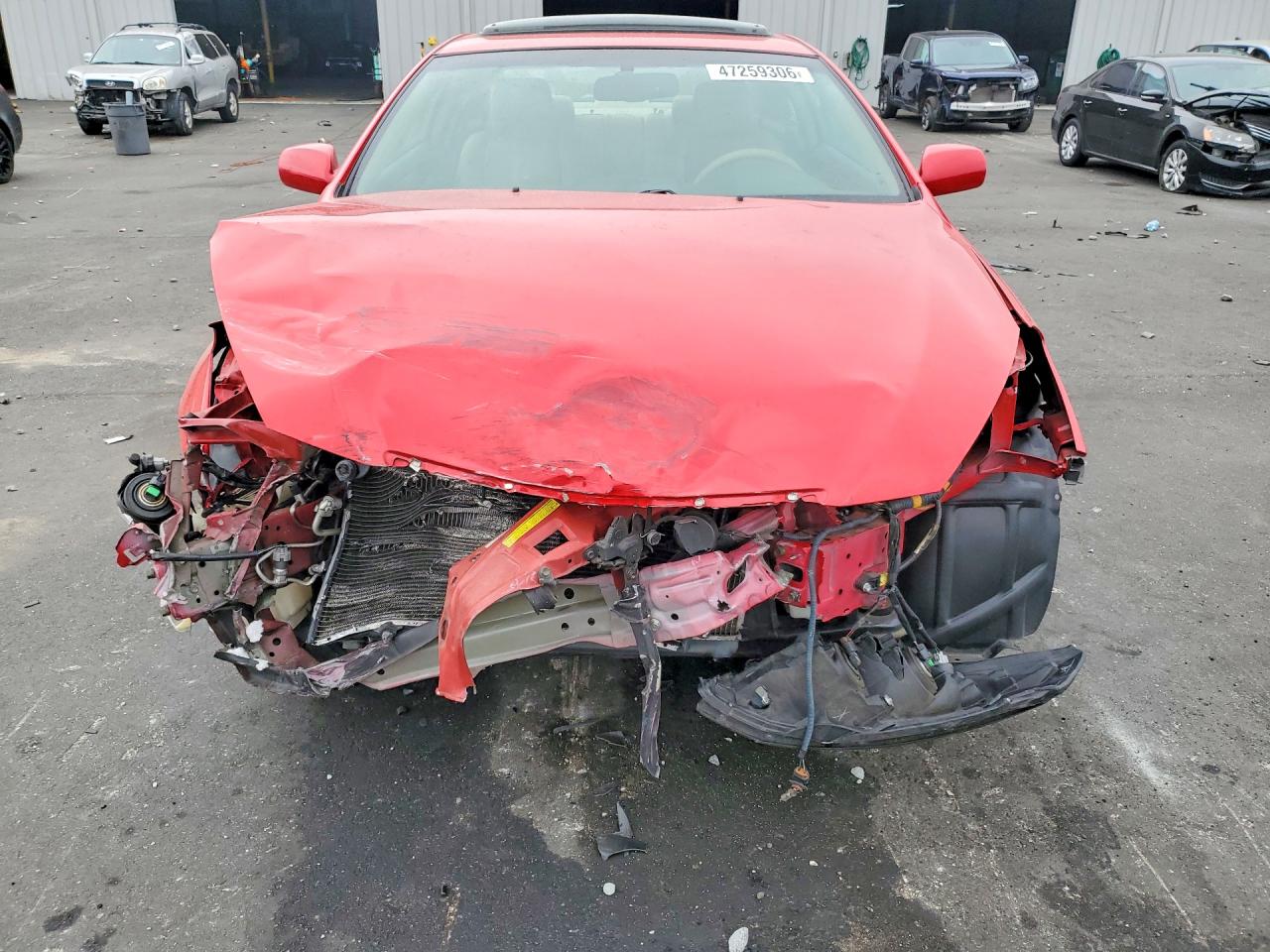 2006 Toyota Camry Solara Sle Red vin: 4T1CE38P96U730536