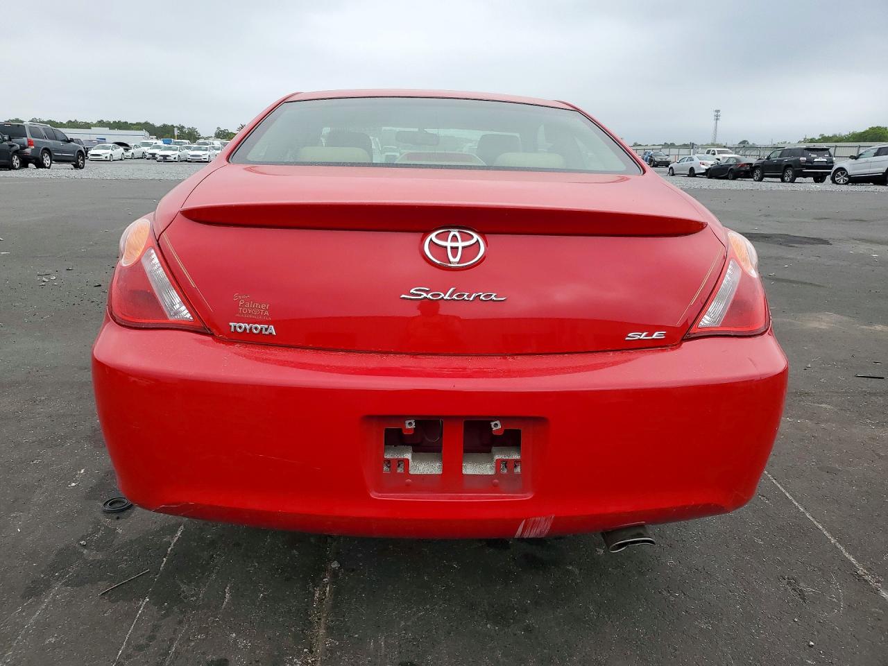 2006 Toyota Camry Solara Sle Red vin: 4T1CE38P96U730536
