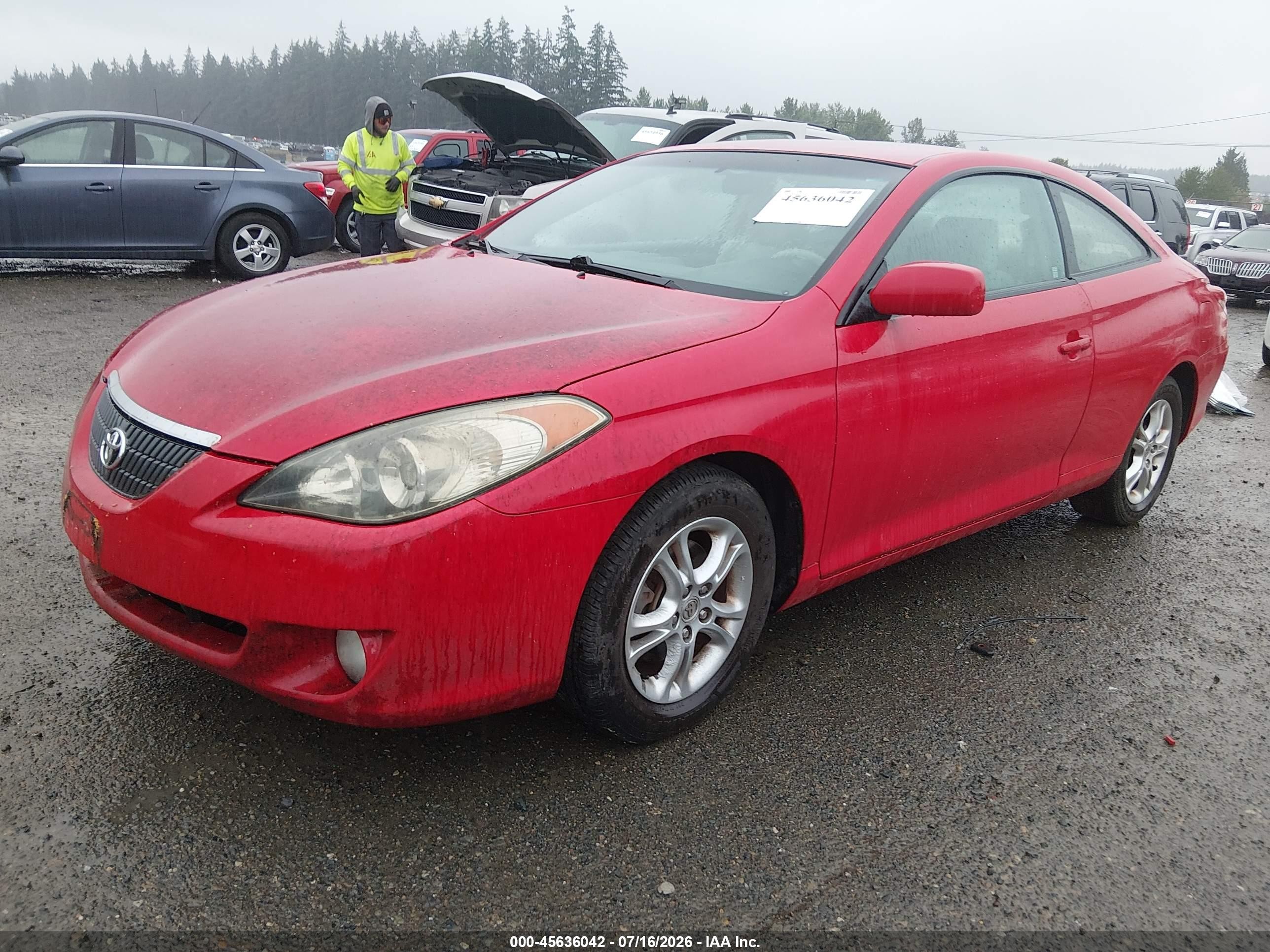 2006 Toyota Camry Solara Se Red vin: 4T1CE38PX6U596541